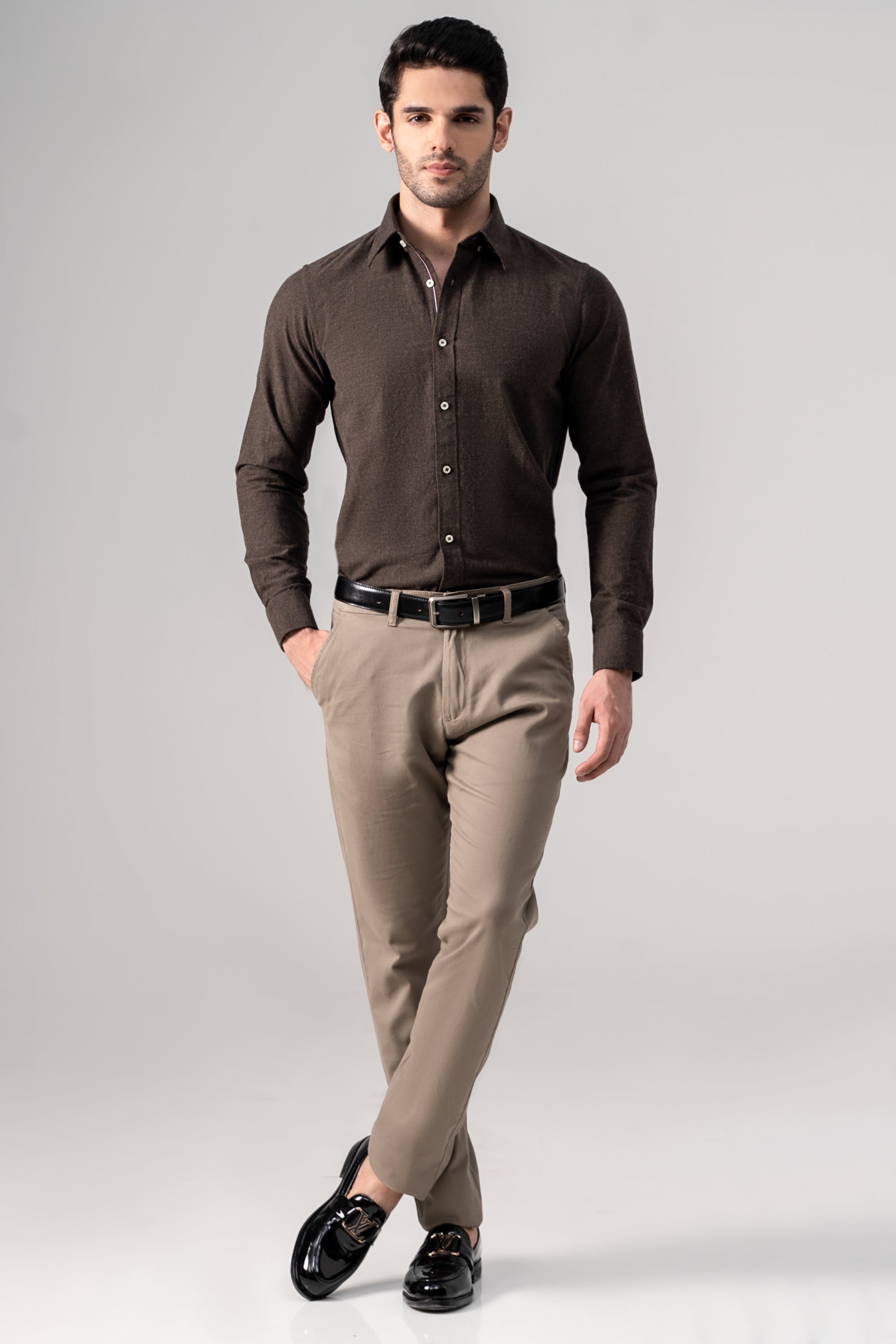 SMART SHIRT BROWN