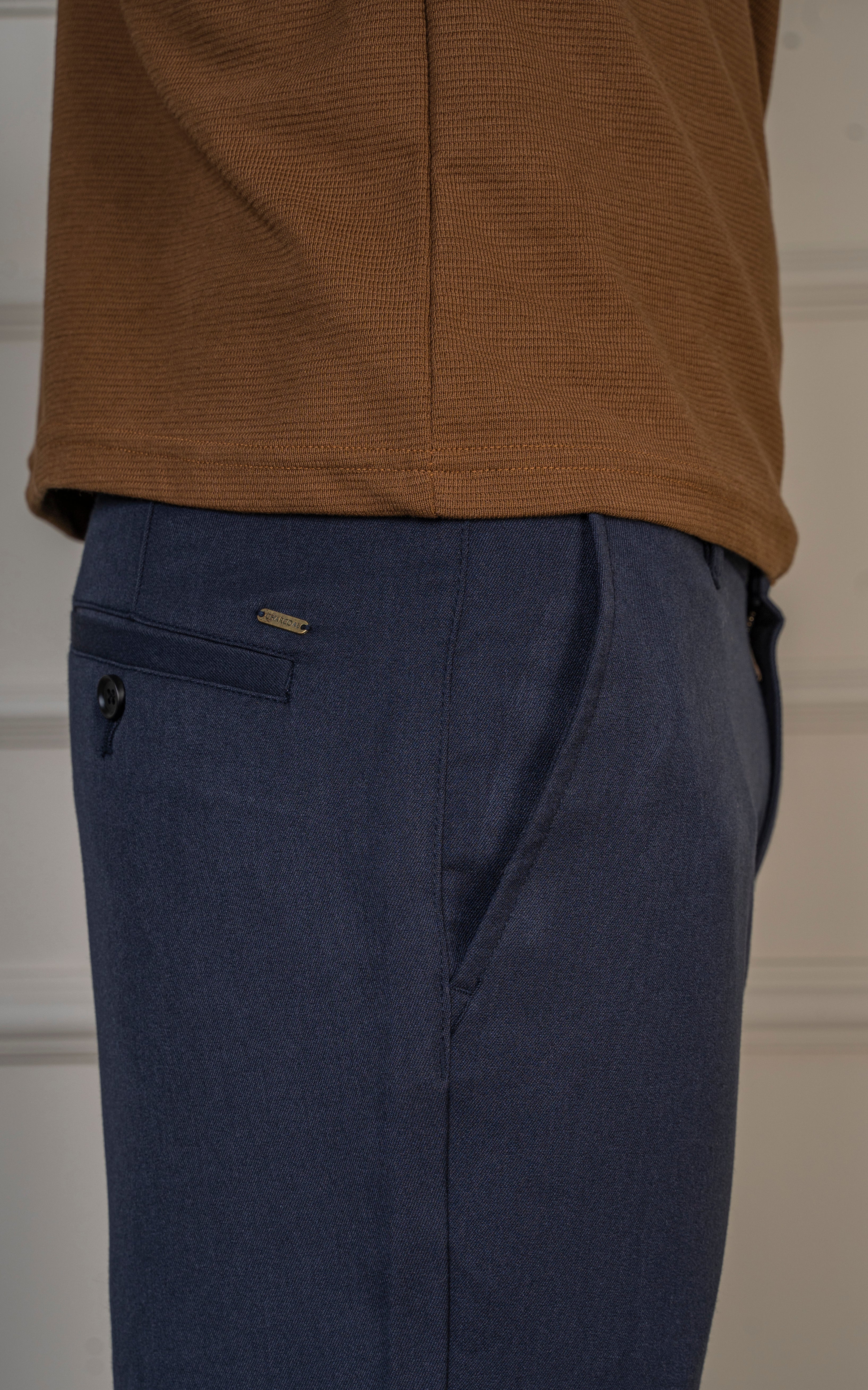 LOOSE FIT PLAIN PANT NAVY
