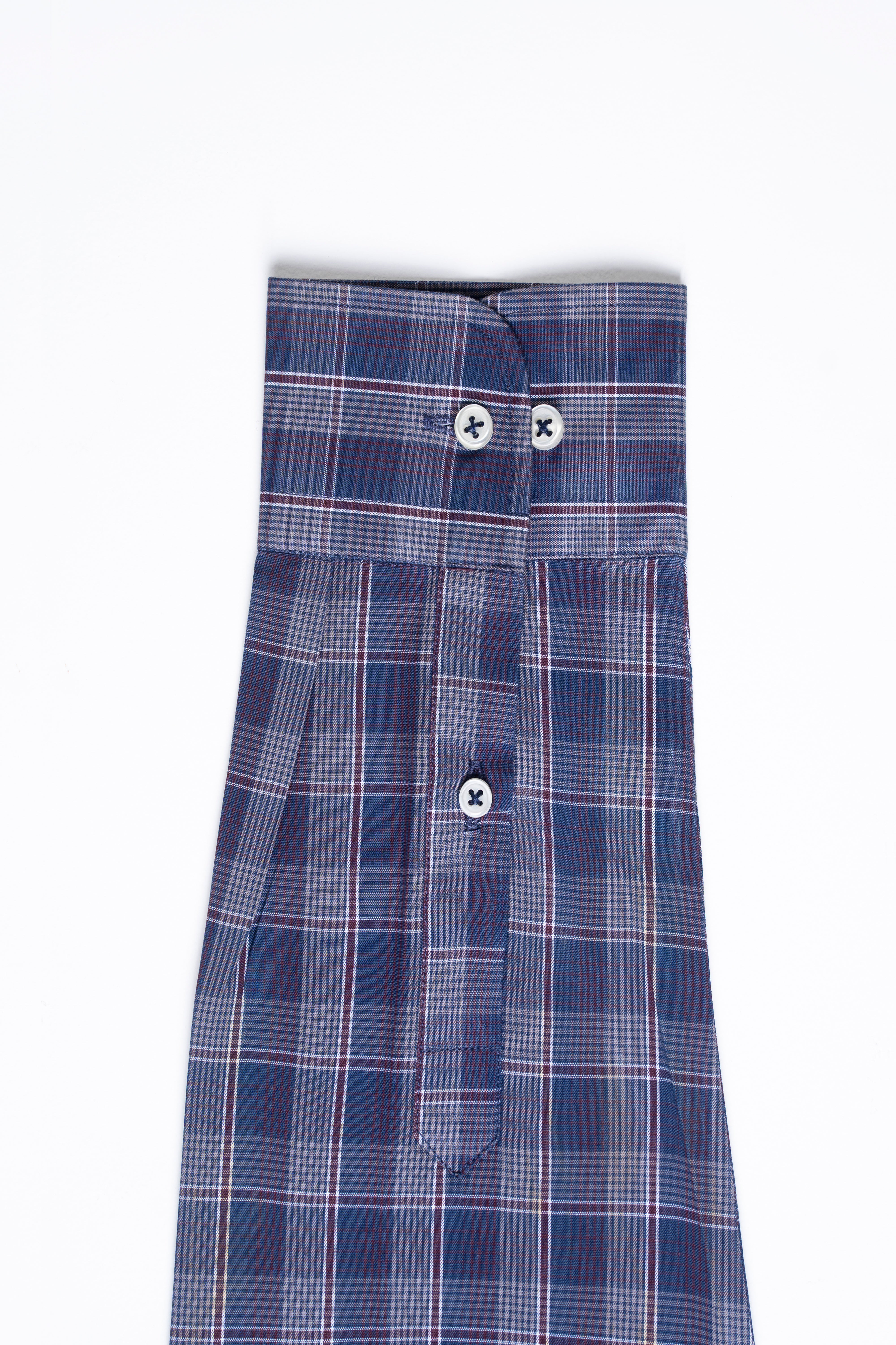 SEMI FORMAL SHIRT NAVY MAROON