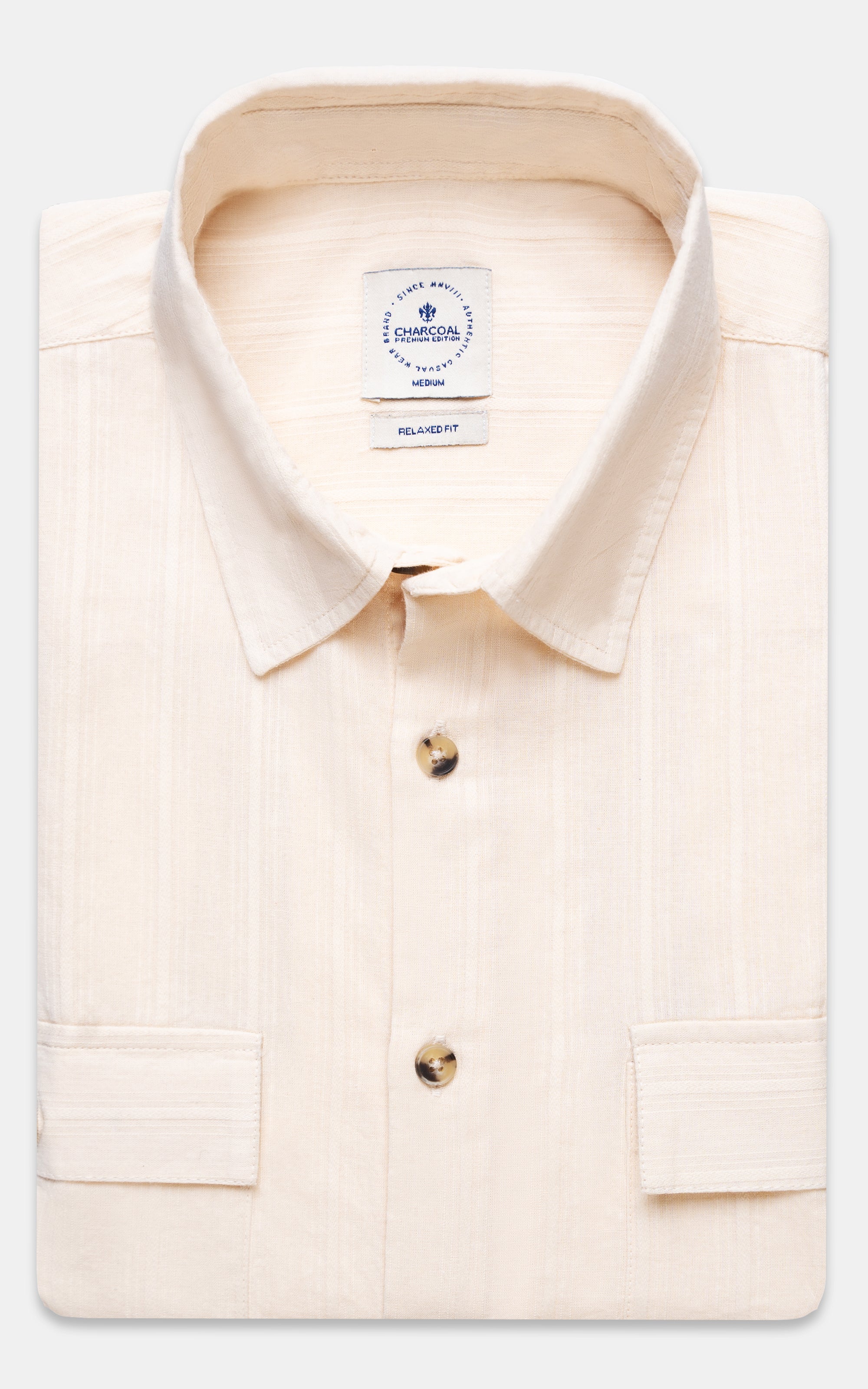 RELAXED SHIRT BEIGE