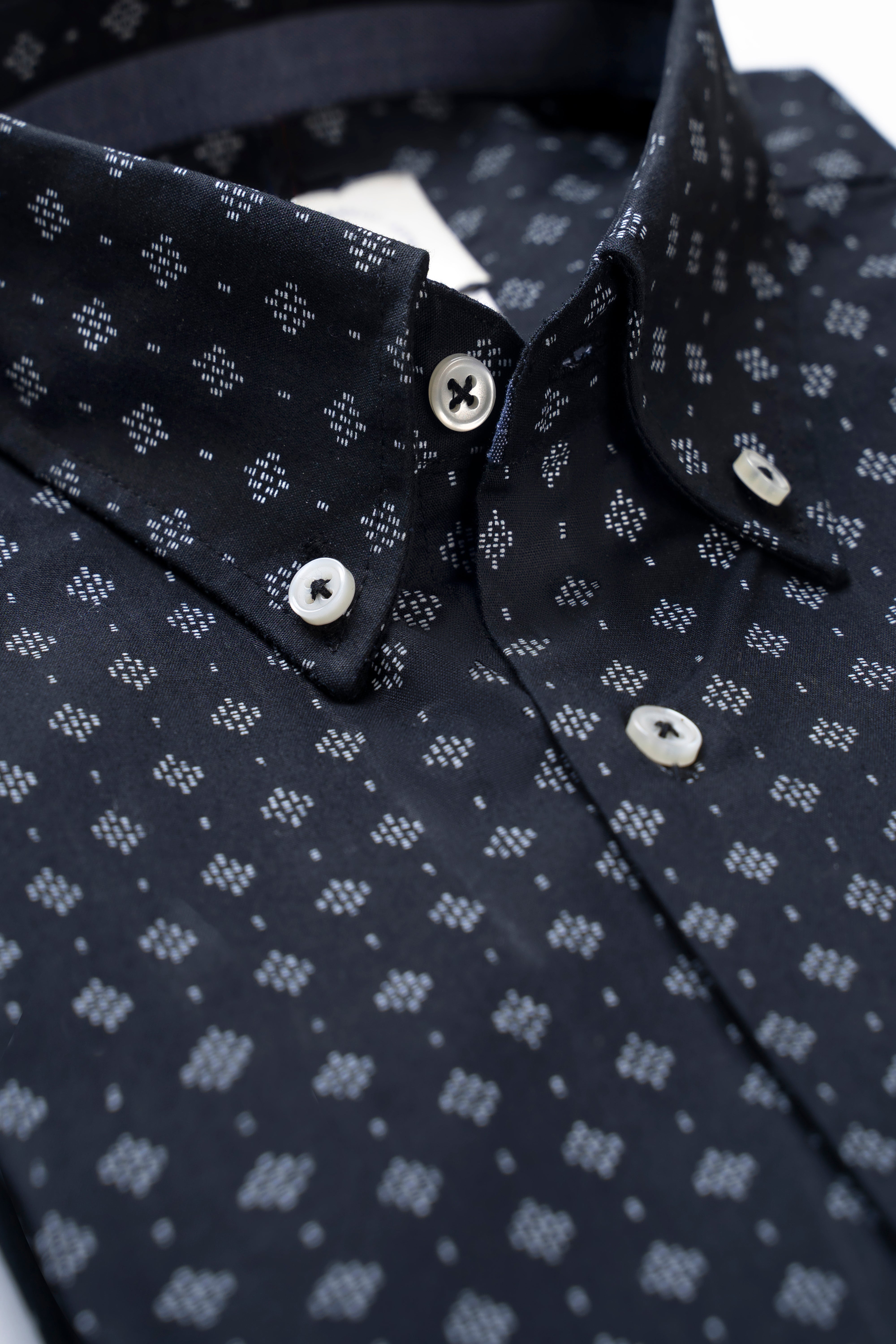 PRINTED SMART SHIRT BLACK