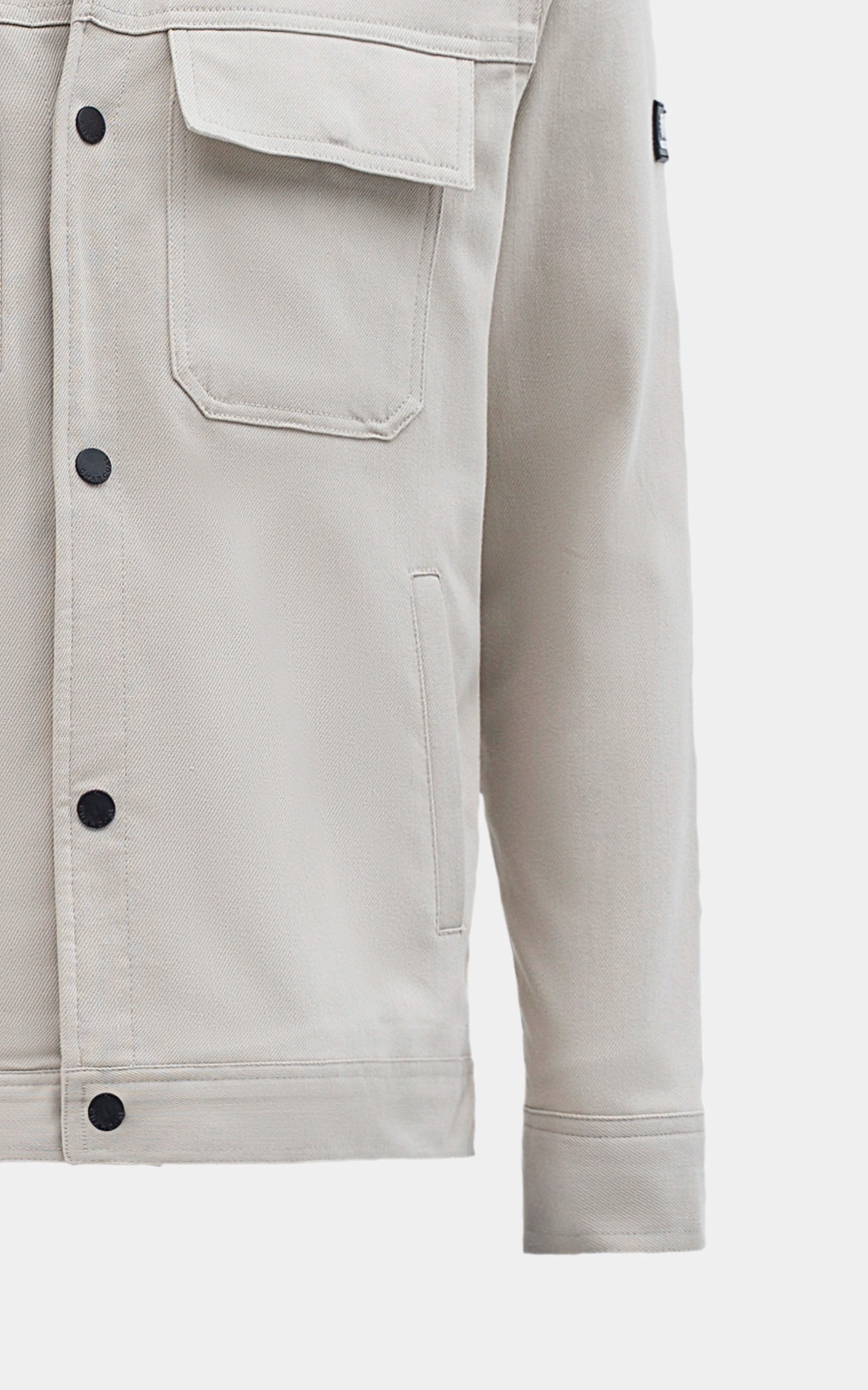 REGULAR FIT FULLSLEEVE CAUSAL JACKET BEIGE
