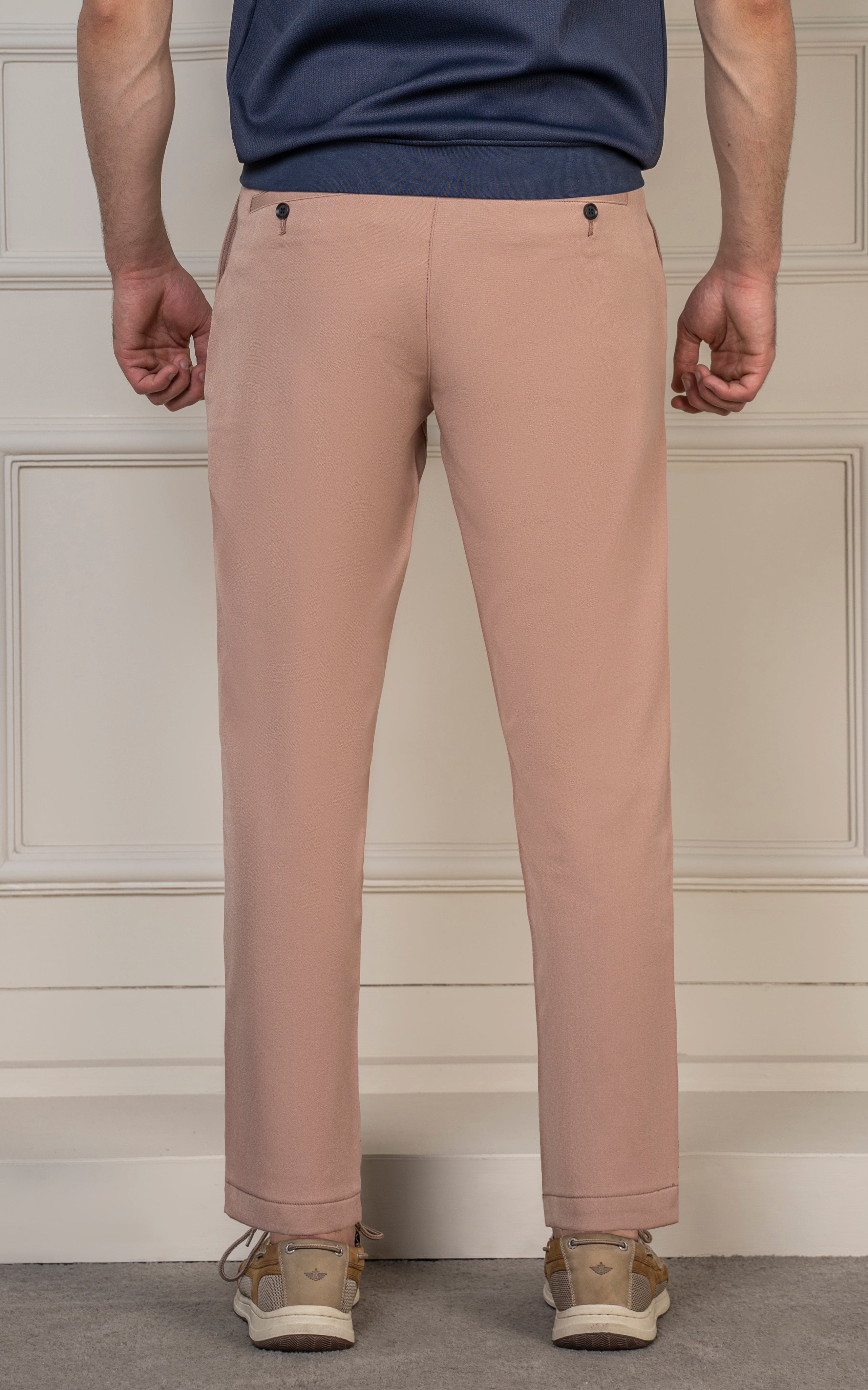 LOOSE FIT PLAIN PANT LIGHT PEACH