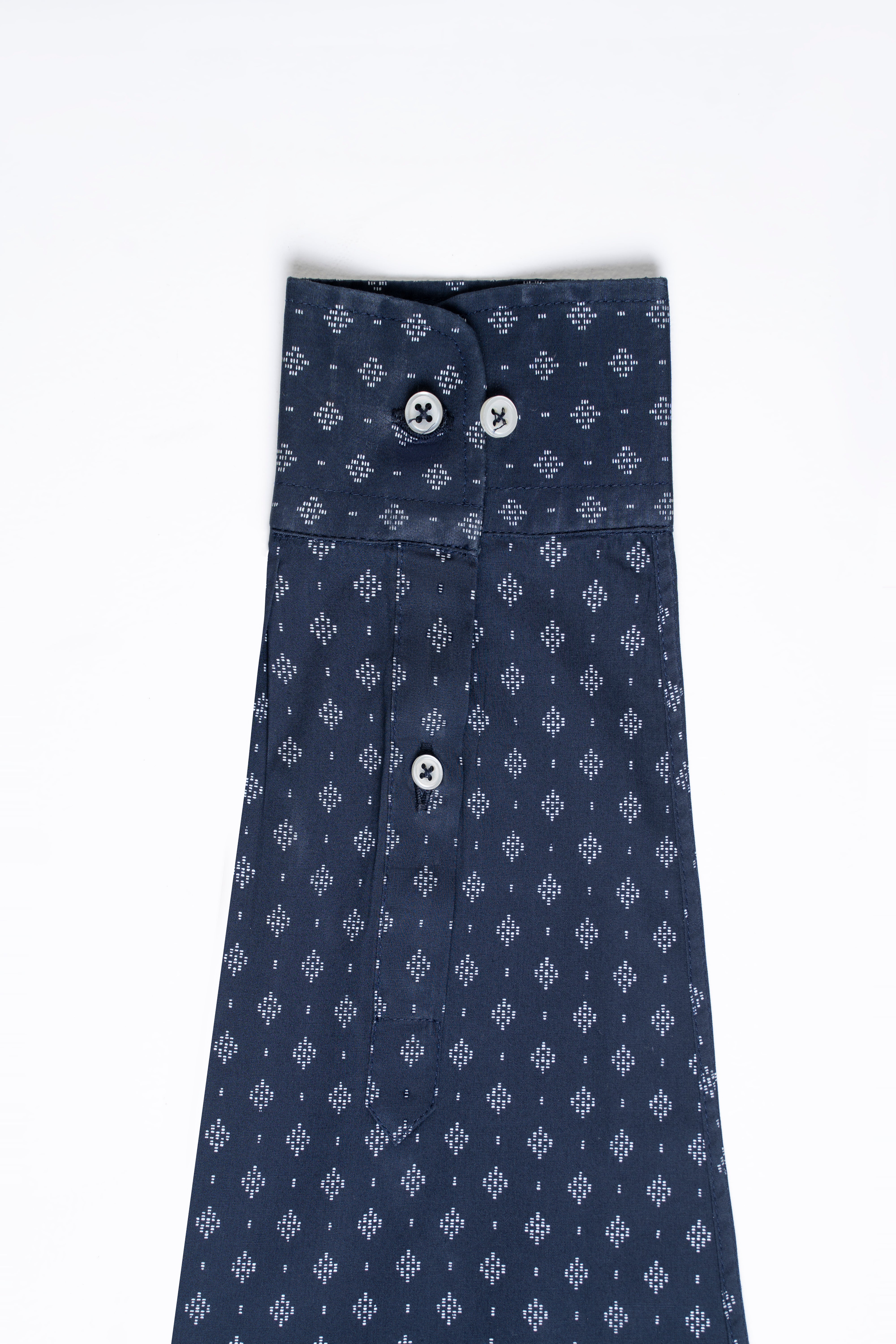 PRINTED SMART SHIRT NAVY