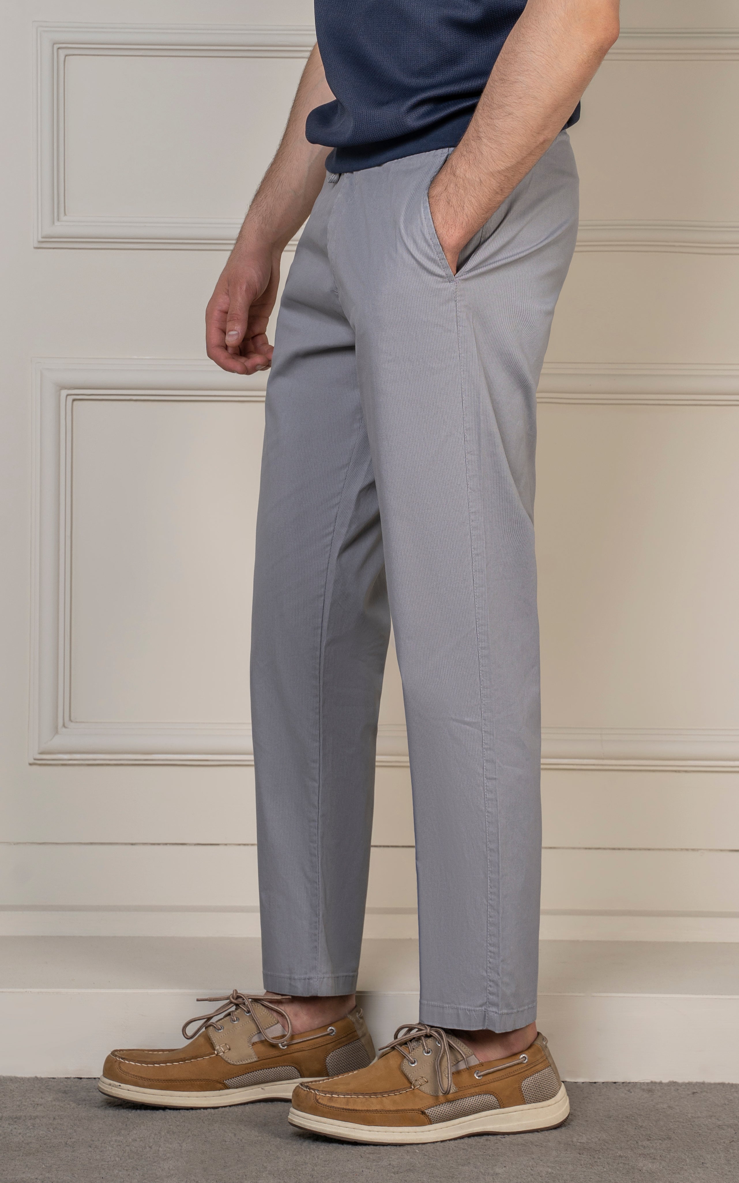 SMART FIT TEXTURED JOGGER TROUSER GREY