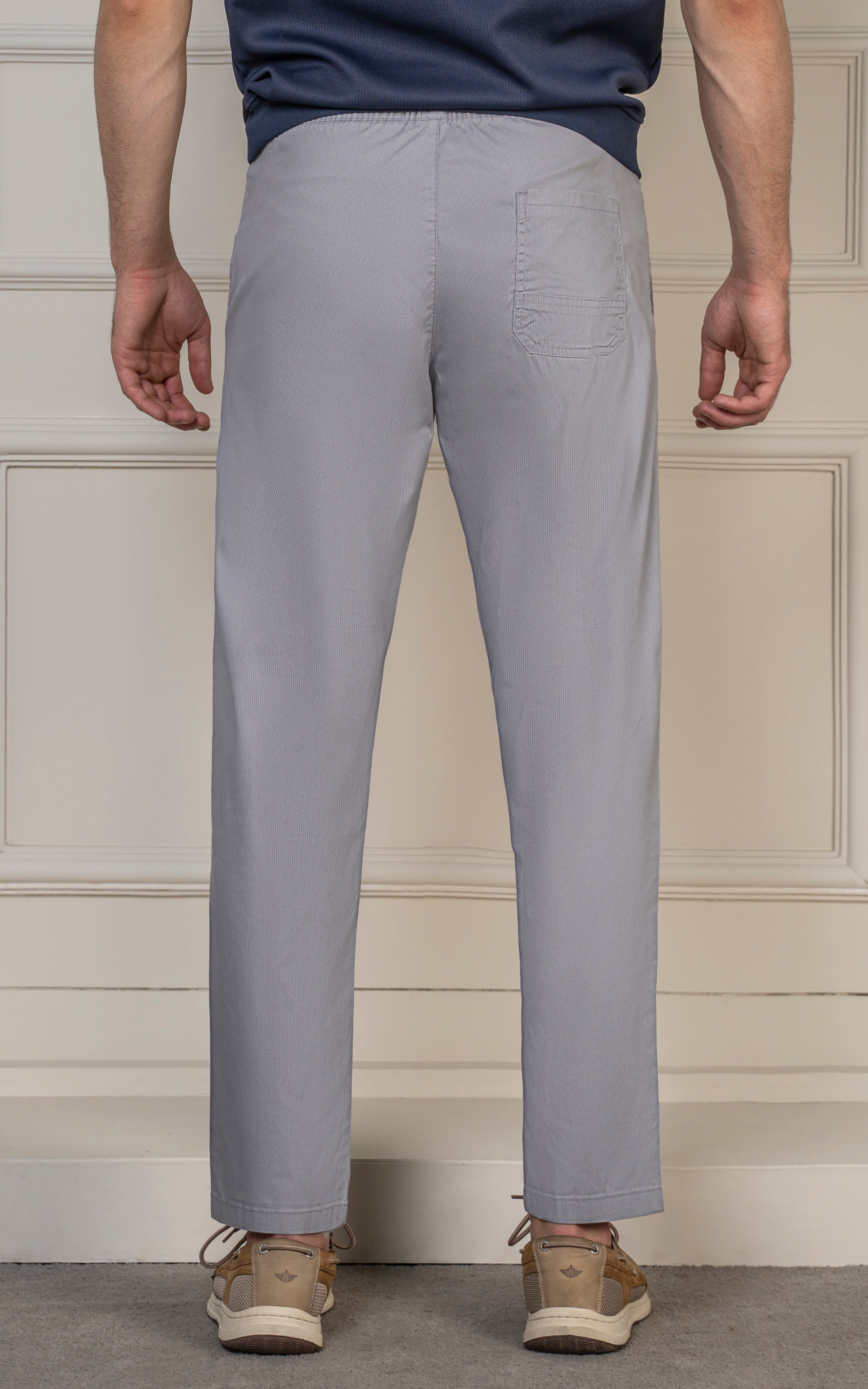 SMART FIT TEXTURED JOGGER TROUSER GREY