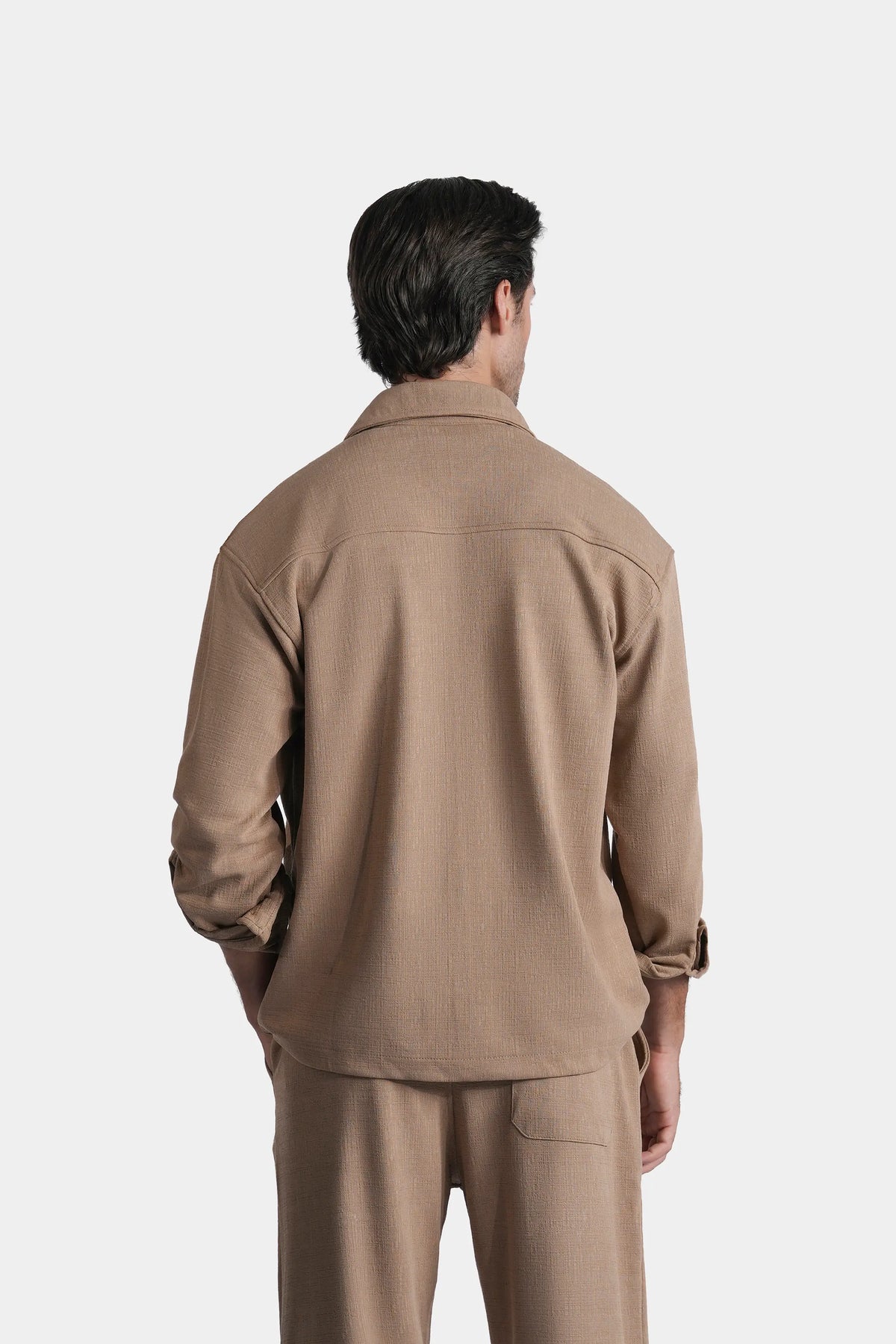 CASUAL SHIRT OVERSIZE FIT KHAKI