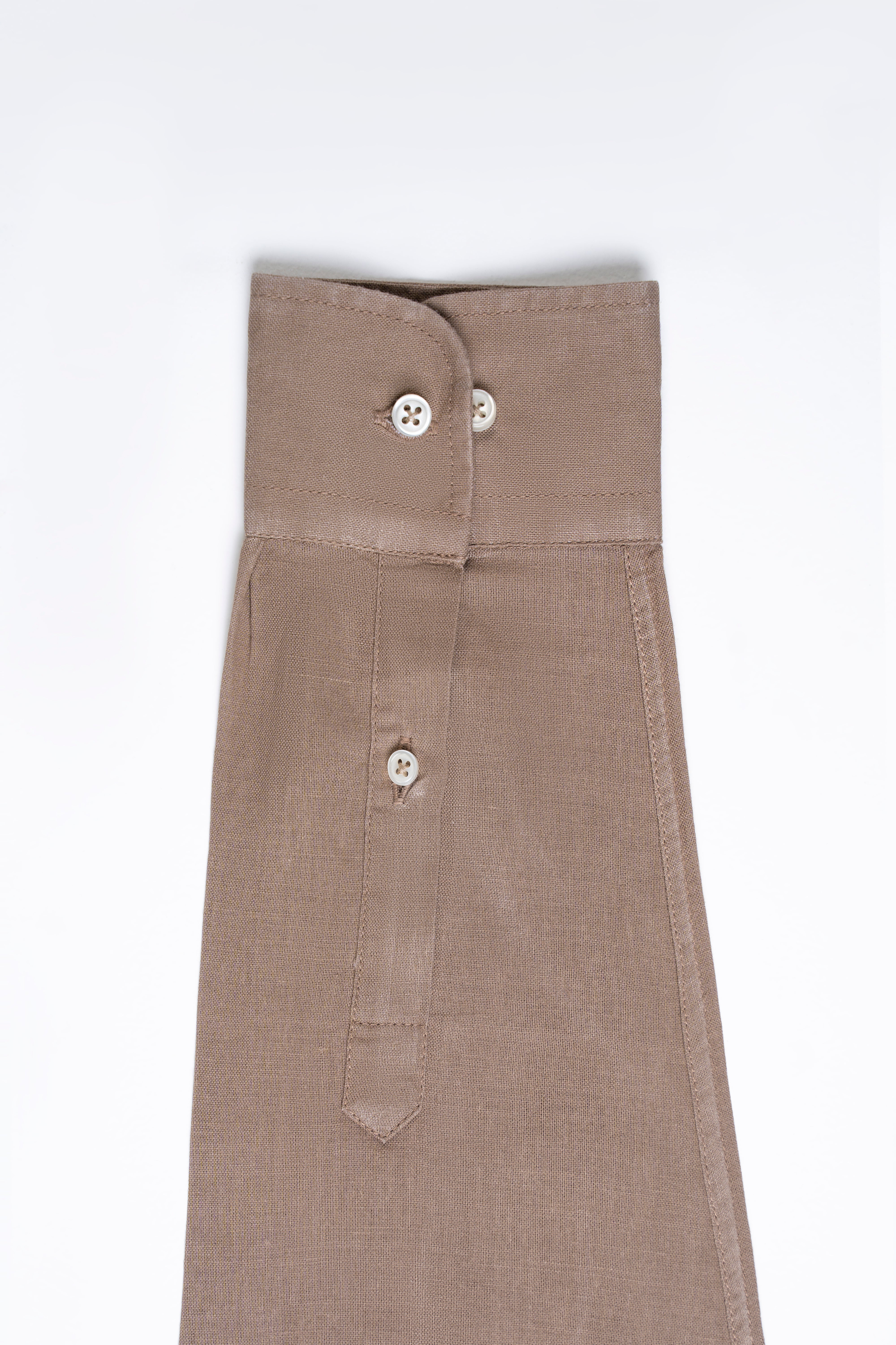LINEN SMART SHIRT KHAKI