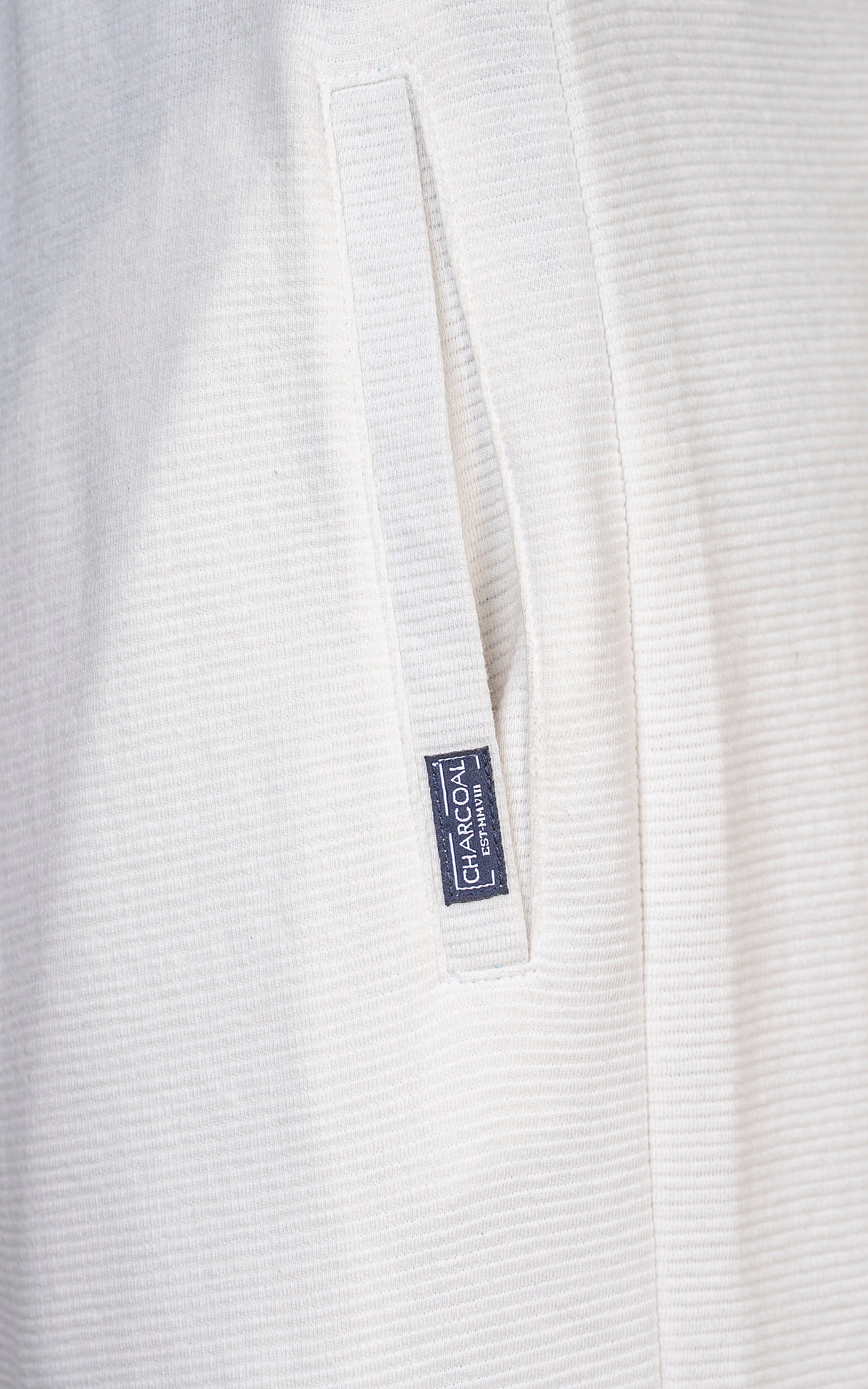 LOOSE FIT OTTOMAN JOGGER TROUSER WHITE