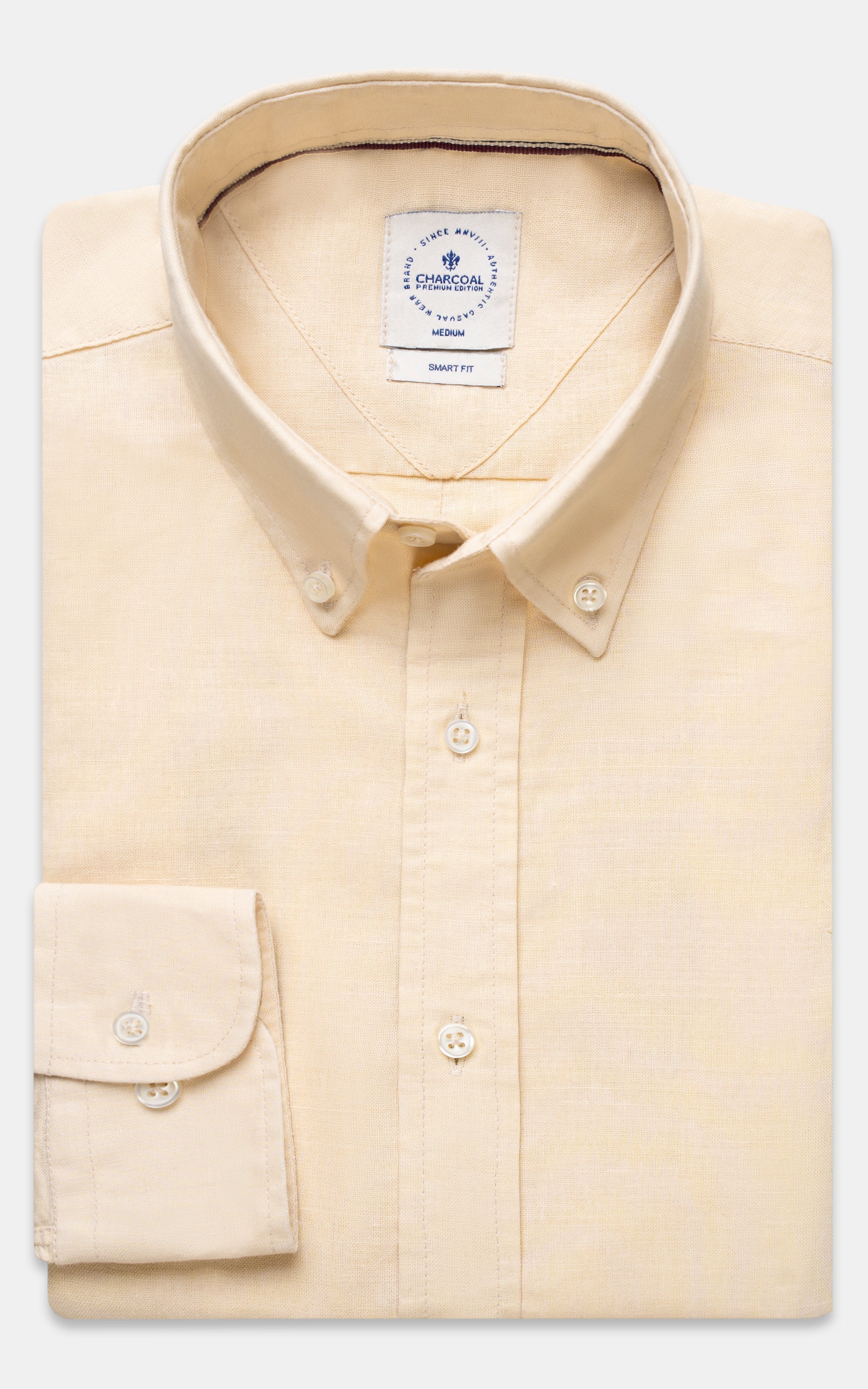 LINEN SMART SHIRT BEIGE