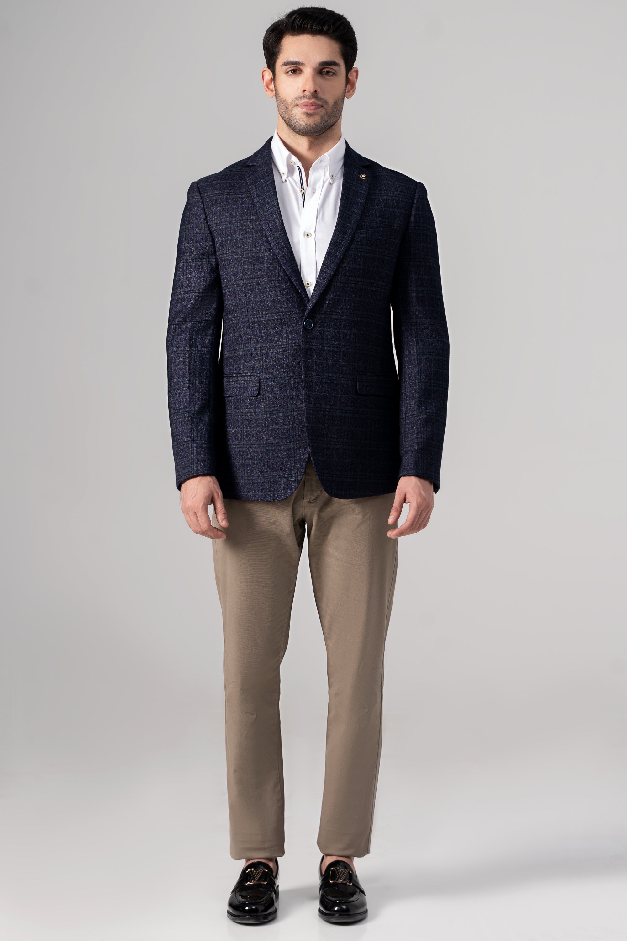 CASUAL COAT NAVY GREY