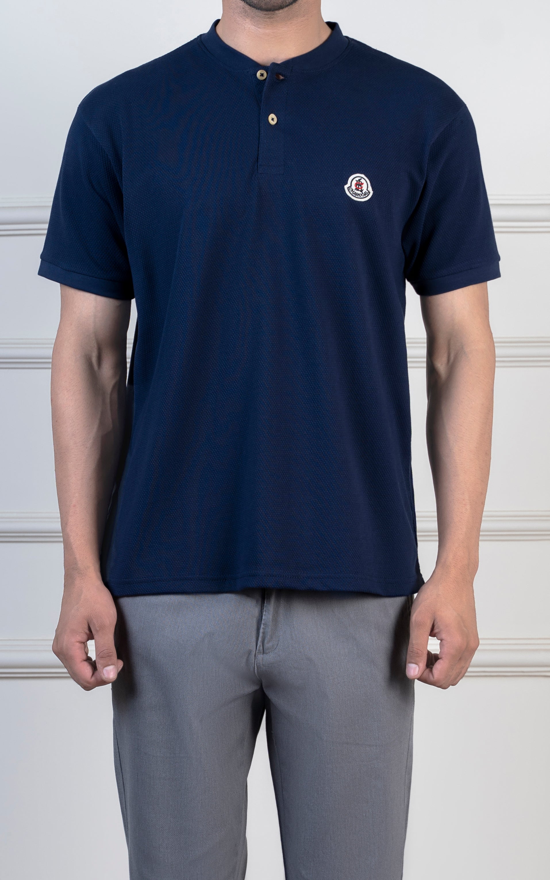 HENLEY SHIRT NAVY