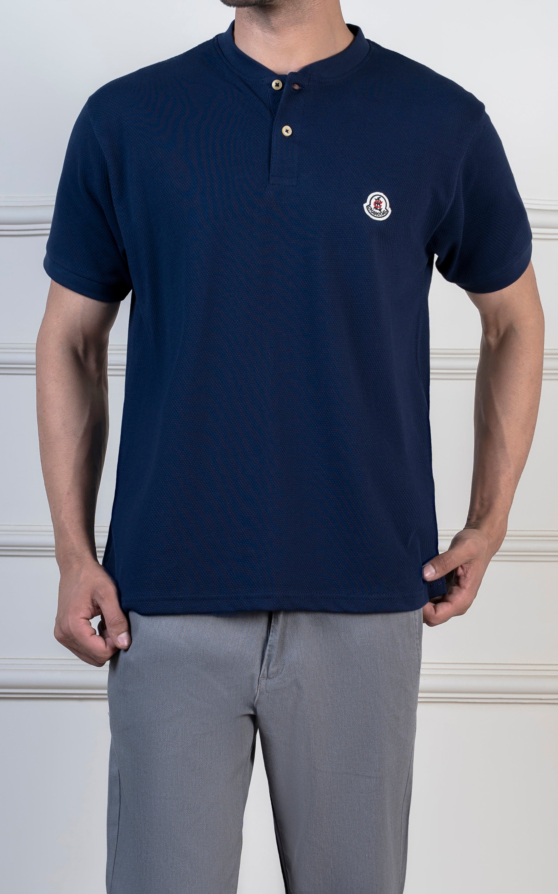 HENLEY SHIRT NAVY