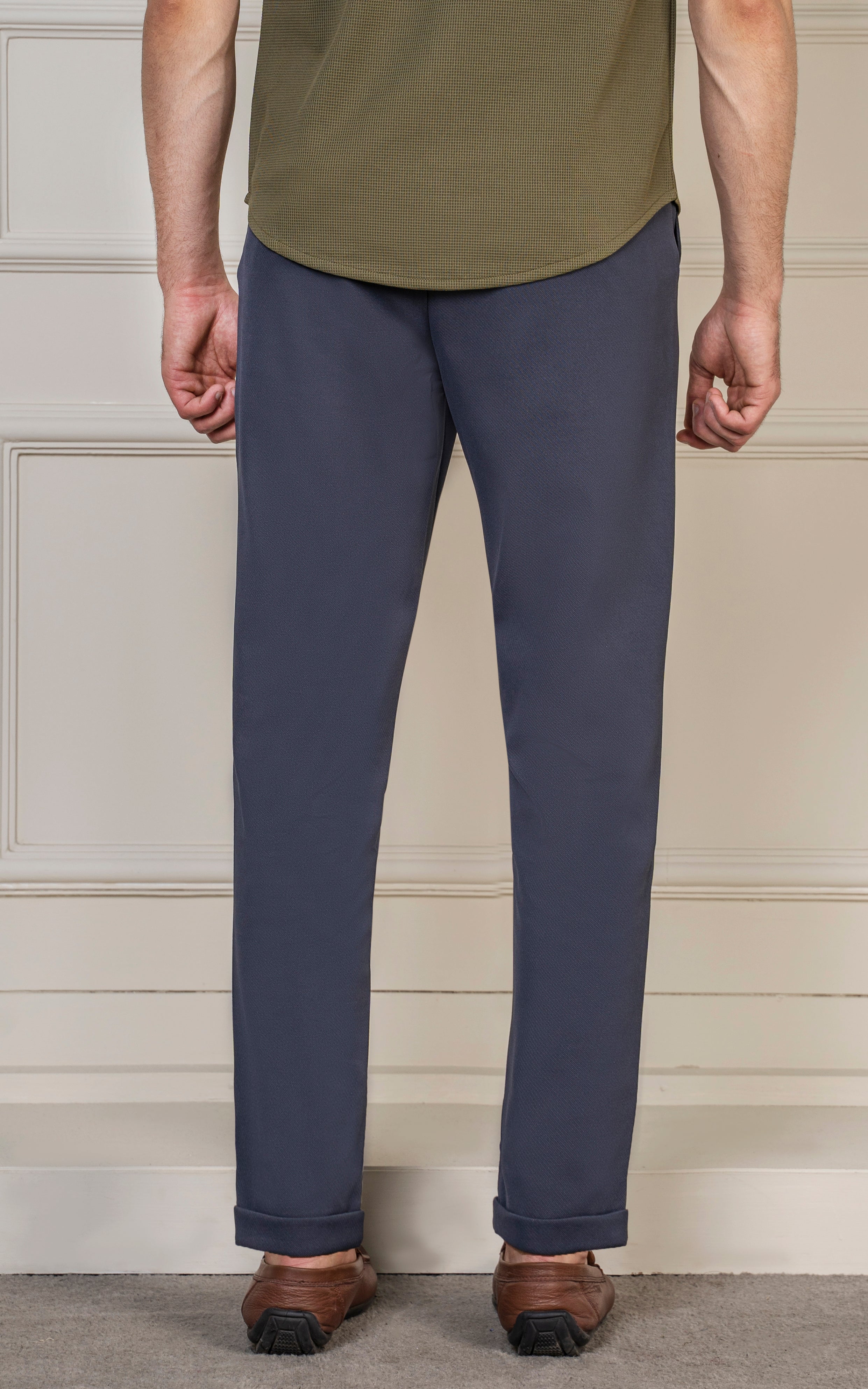 SMART FIT TEXTURED JOGGER TROUSER NAVY