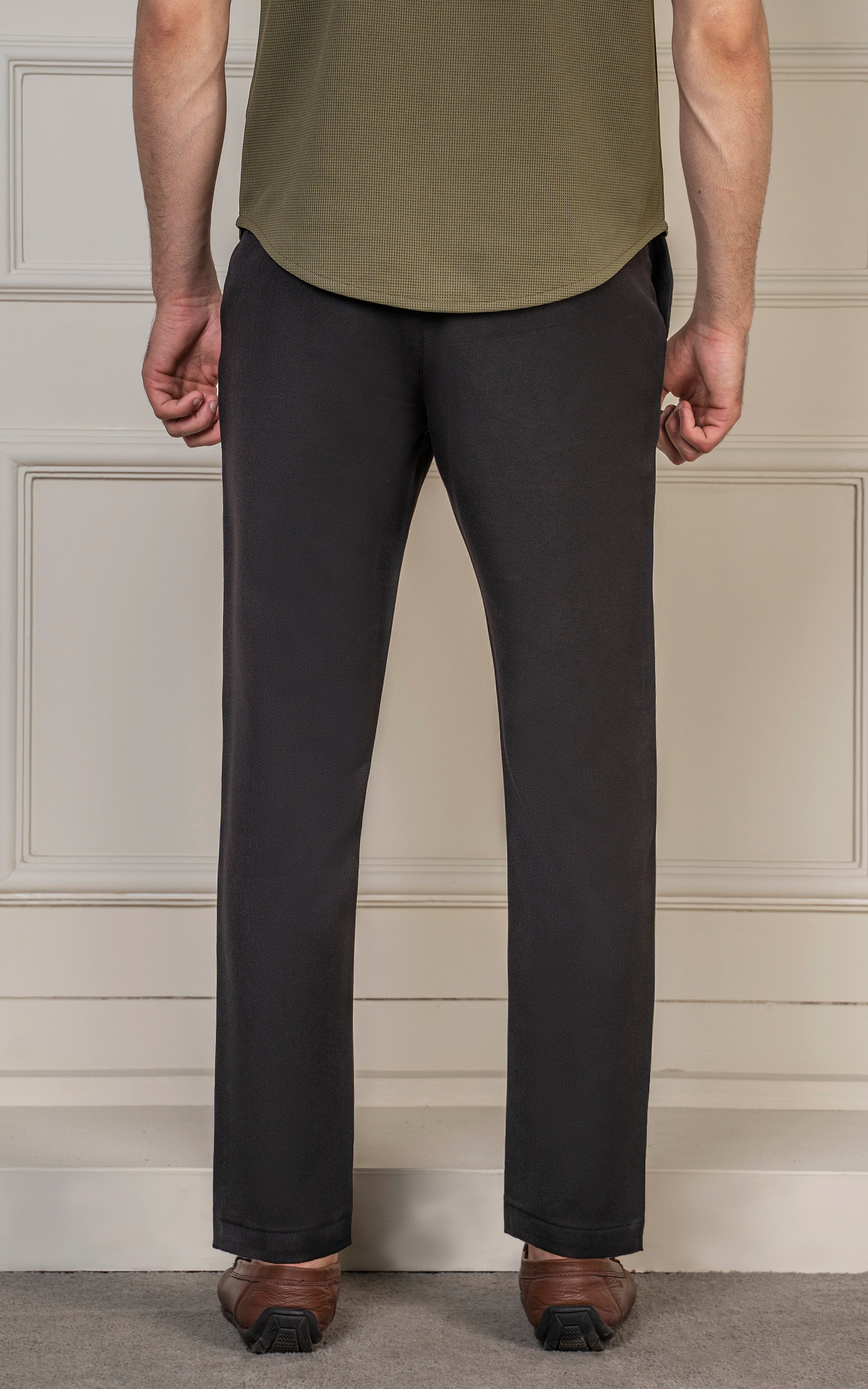 LOOSE FIT PLAIN PANT BLACK