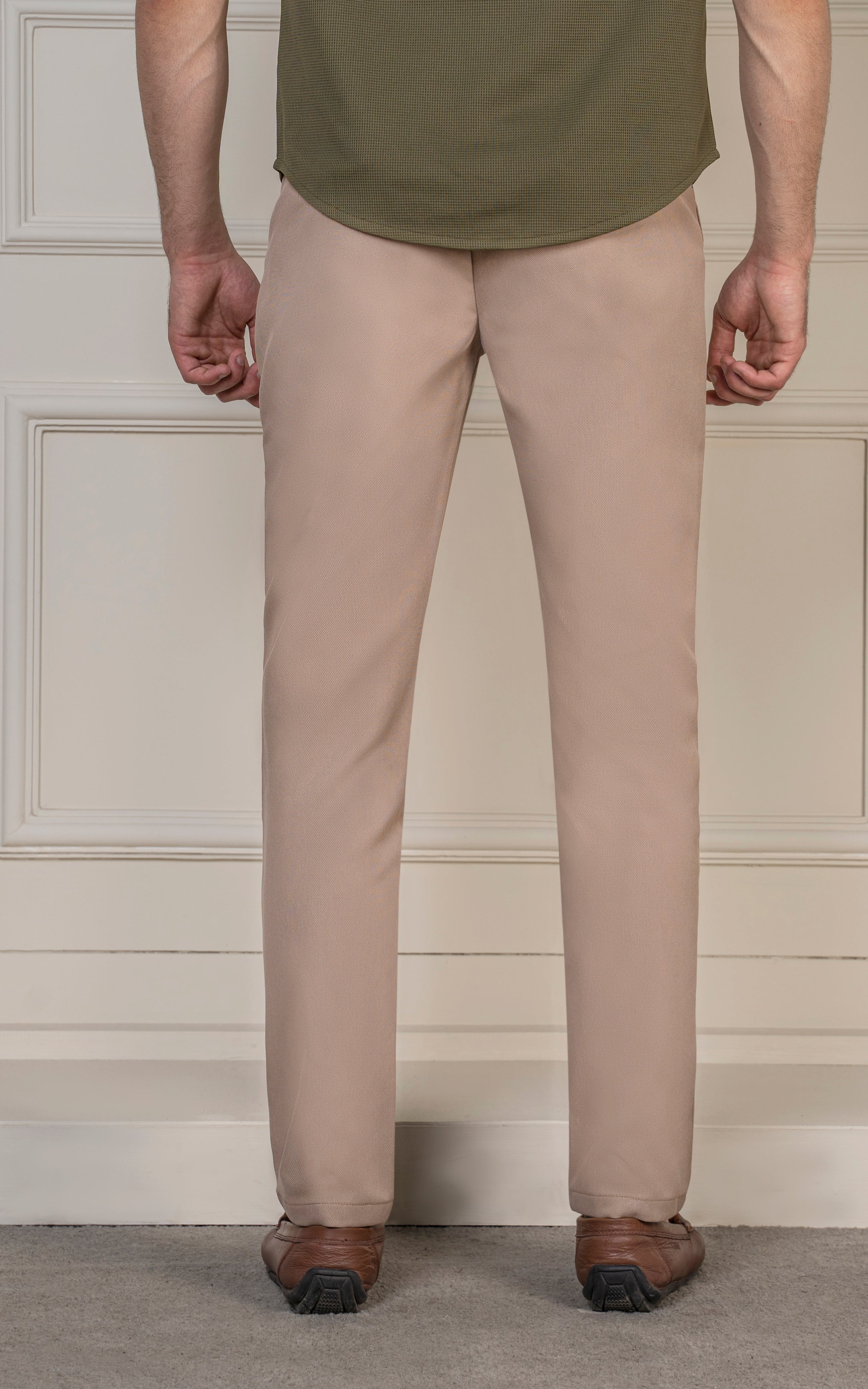 SMART FIT DOBBY PANT KHAKI