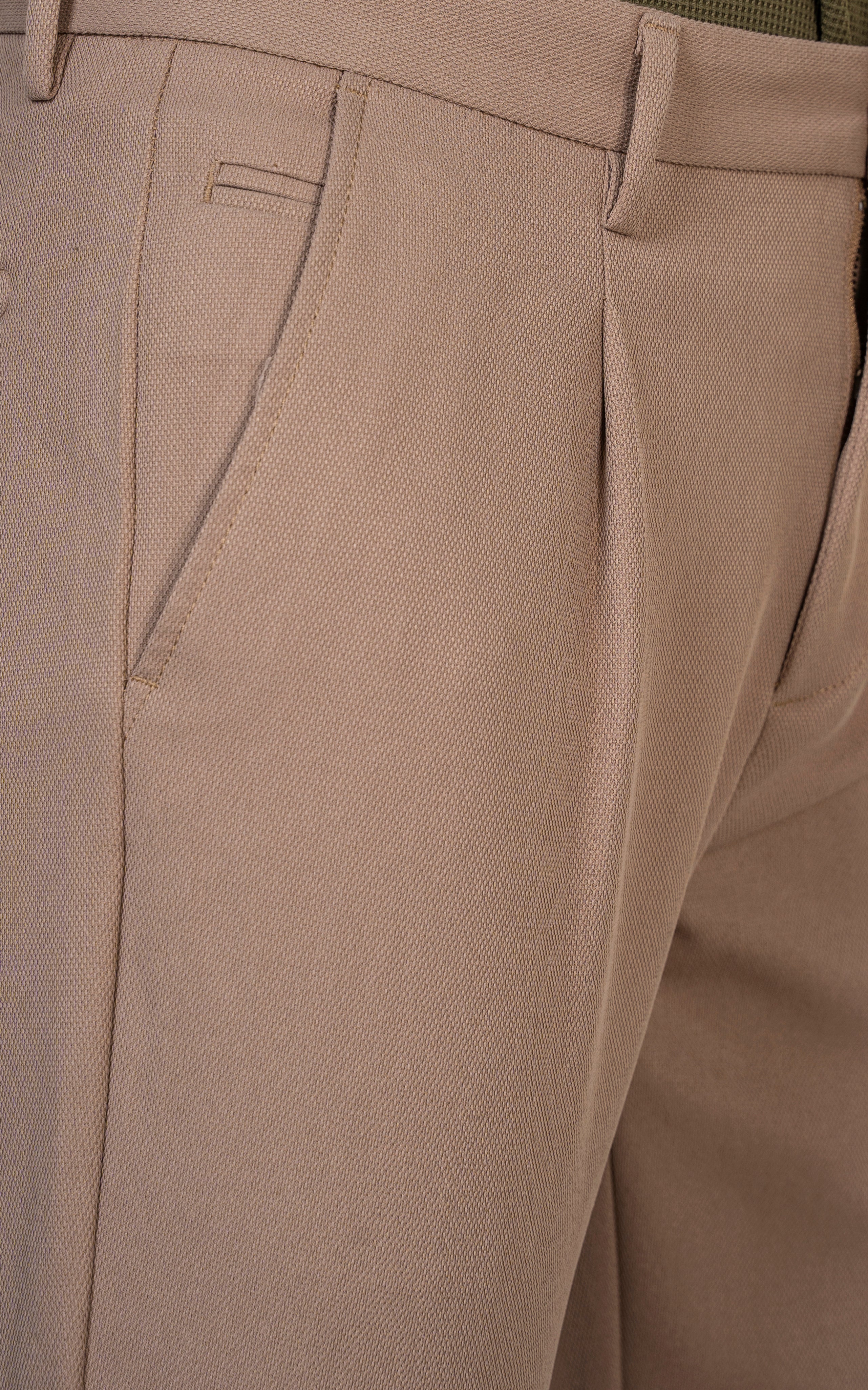 SMART FIT DOBBY PANT KHAKI