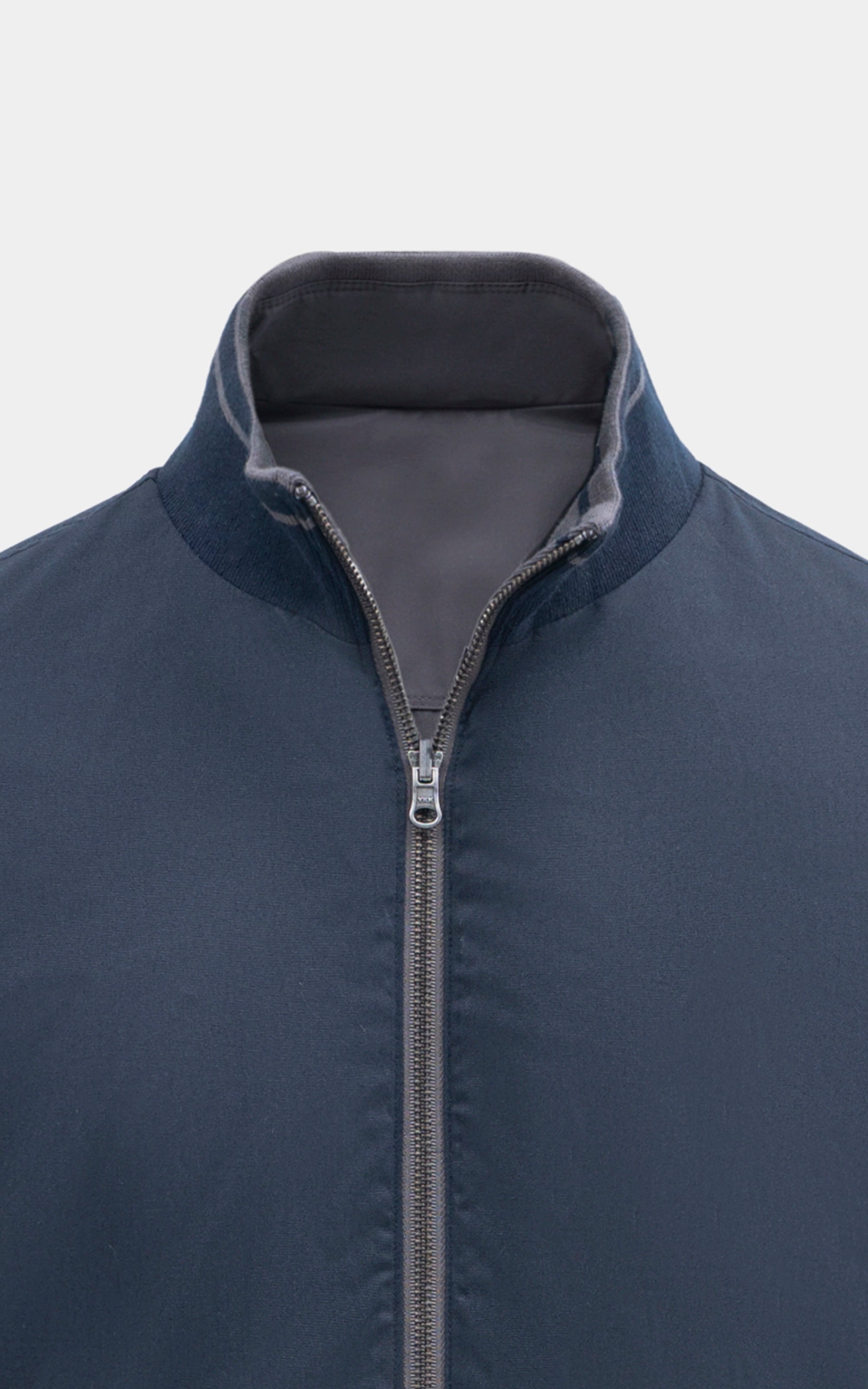 SIM FIT FULLSLEEVE REVERSIBLE JACKET NAVY OLIVE