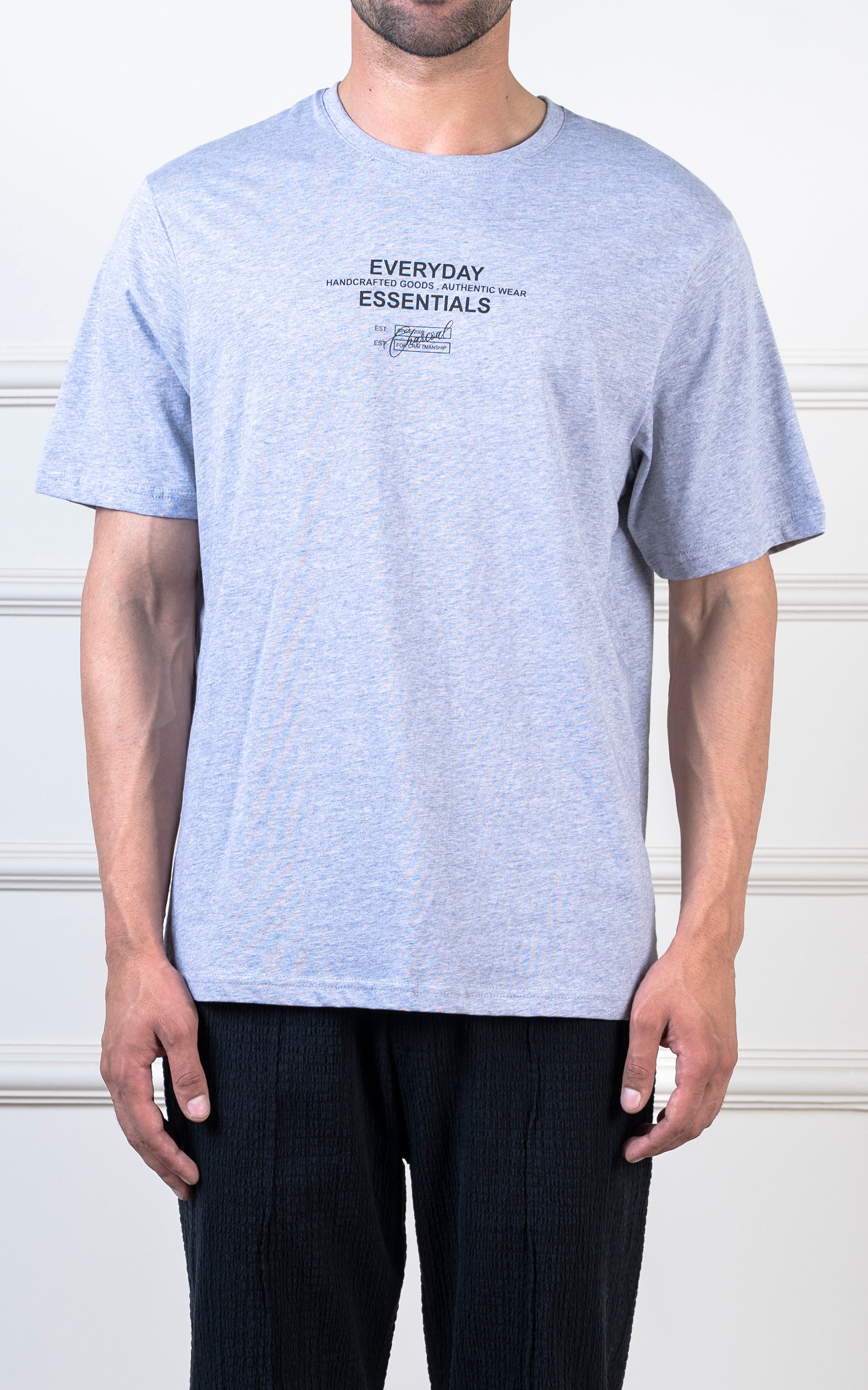 GRAPHIC T-SHIRT HEATHER GREY