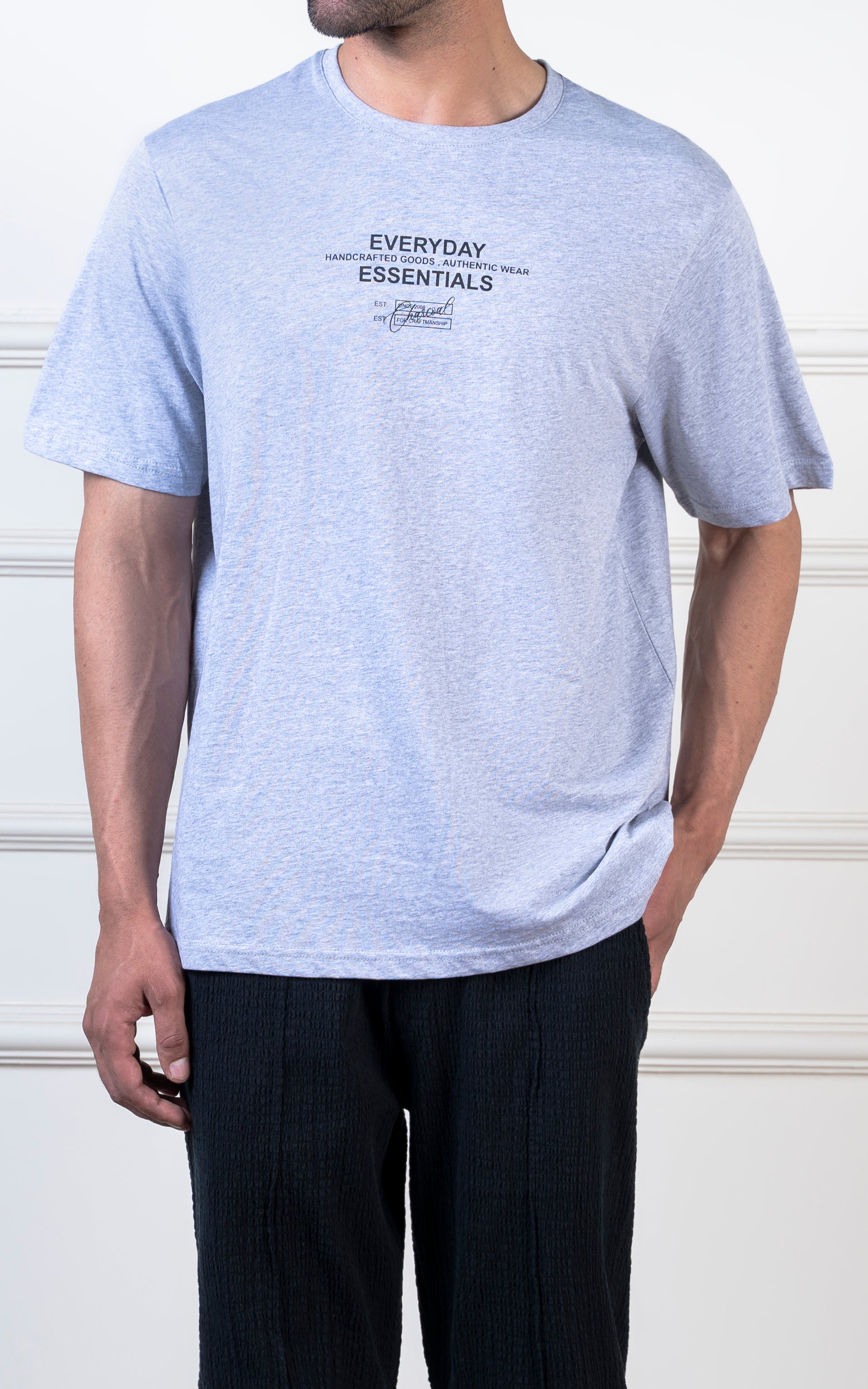 GRAPHIC T-SHIRT HEATHER GREY