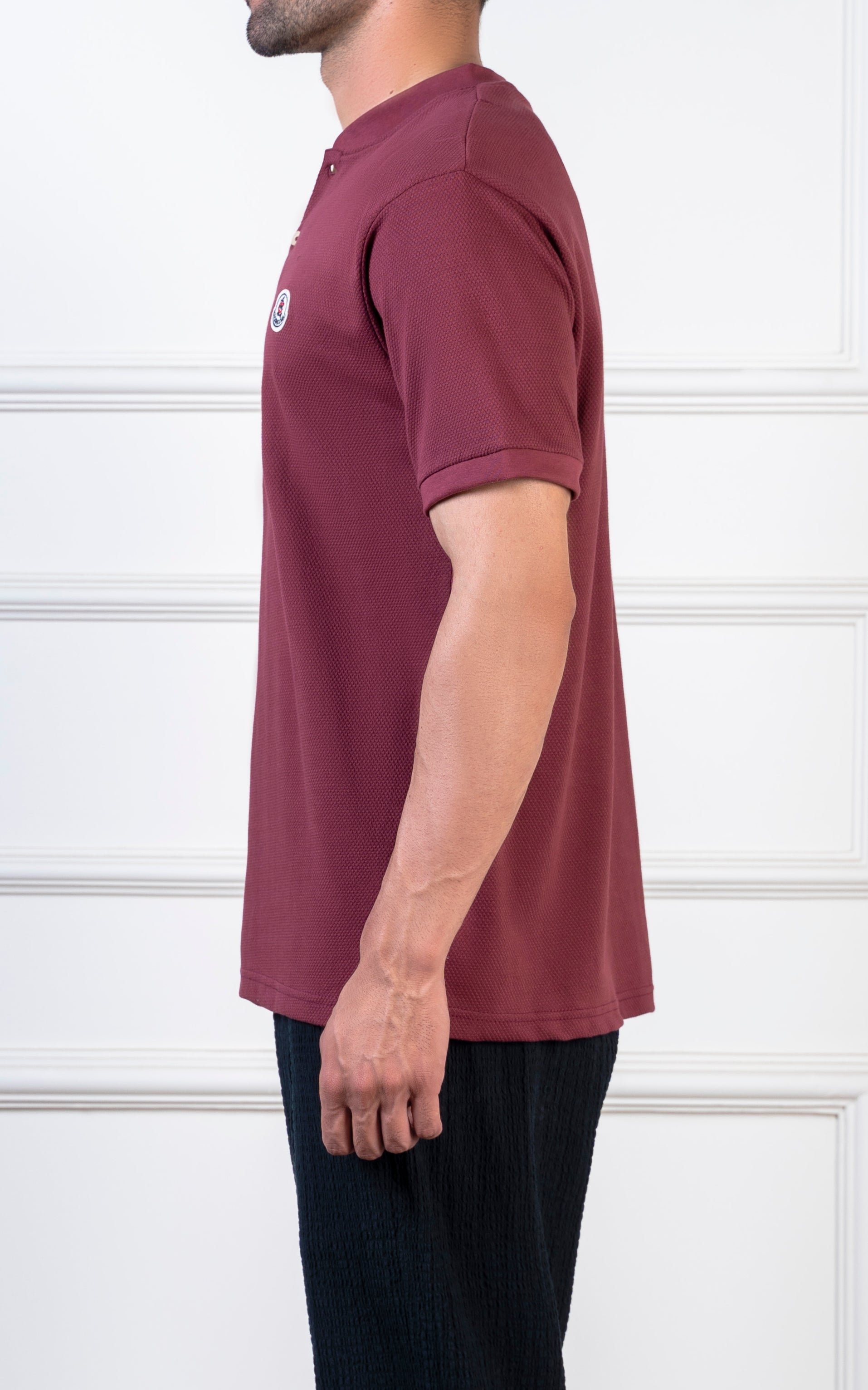 HENLEY SHIRT MAROON