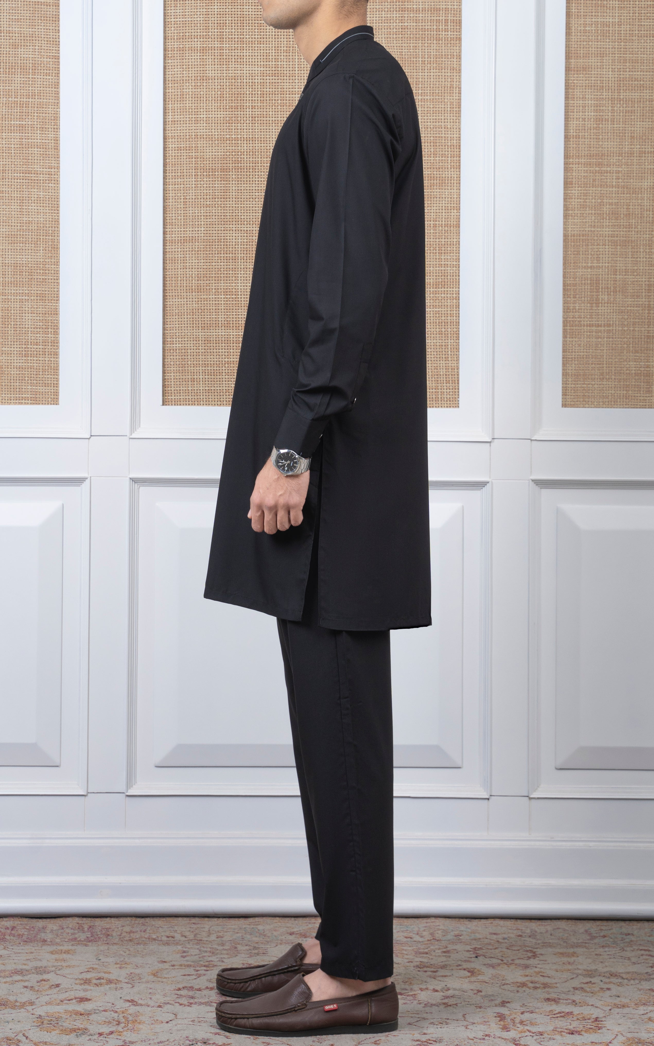 BLENDED KURTA PAJAMA - PREMIUM COLLECTION BLACK