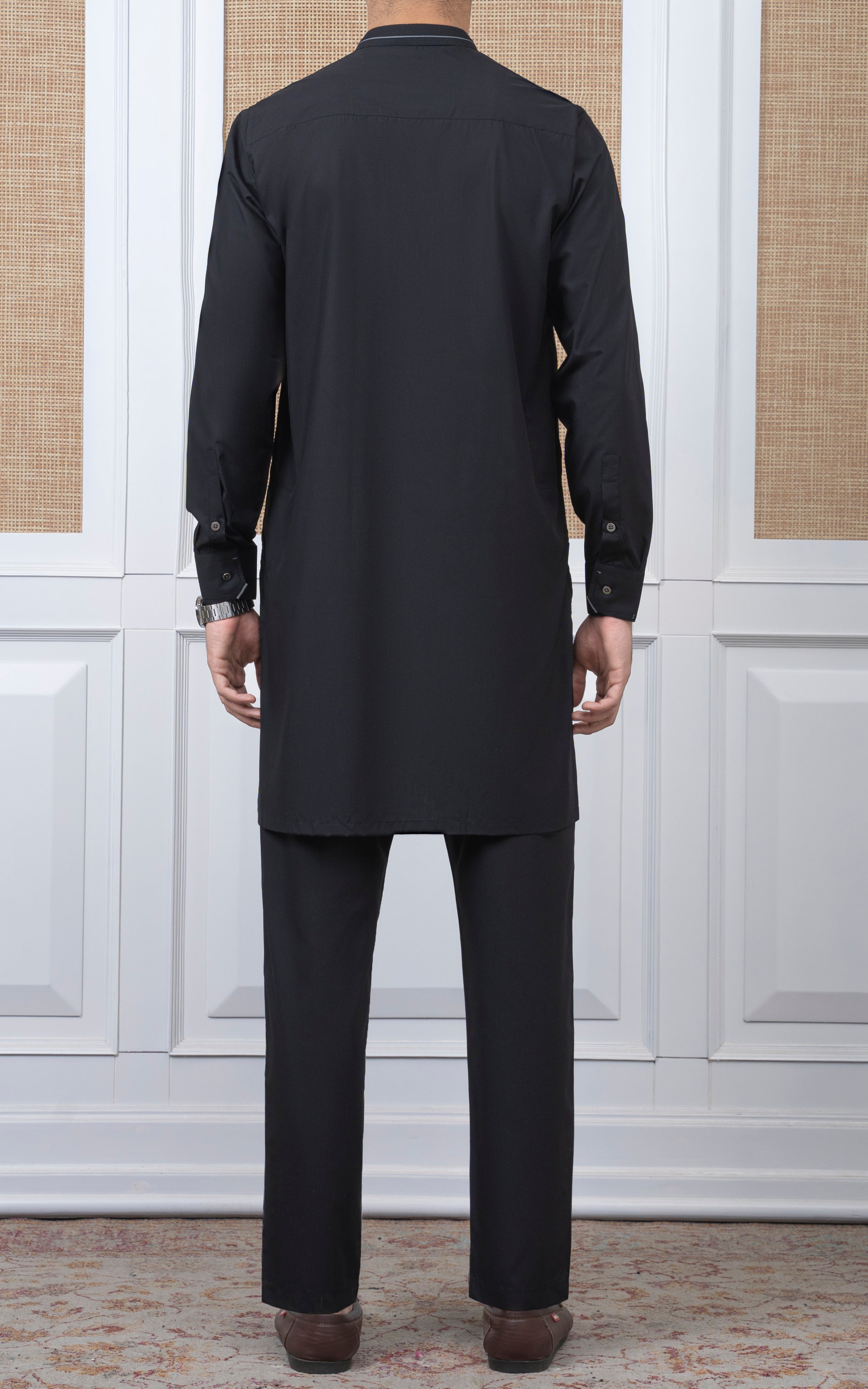 BLENDED KURTA PAJAMA - PREMIUM COLLECTION BLACK