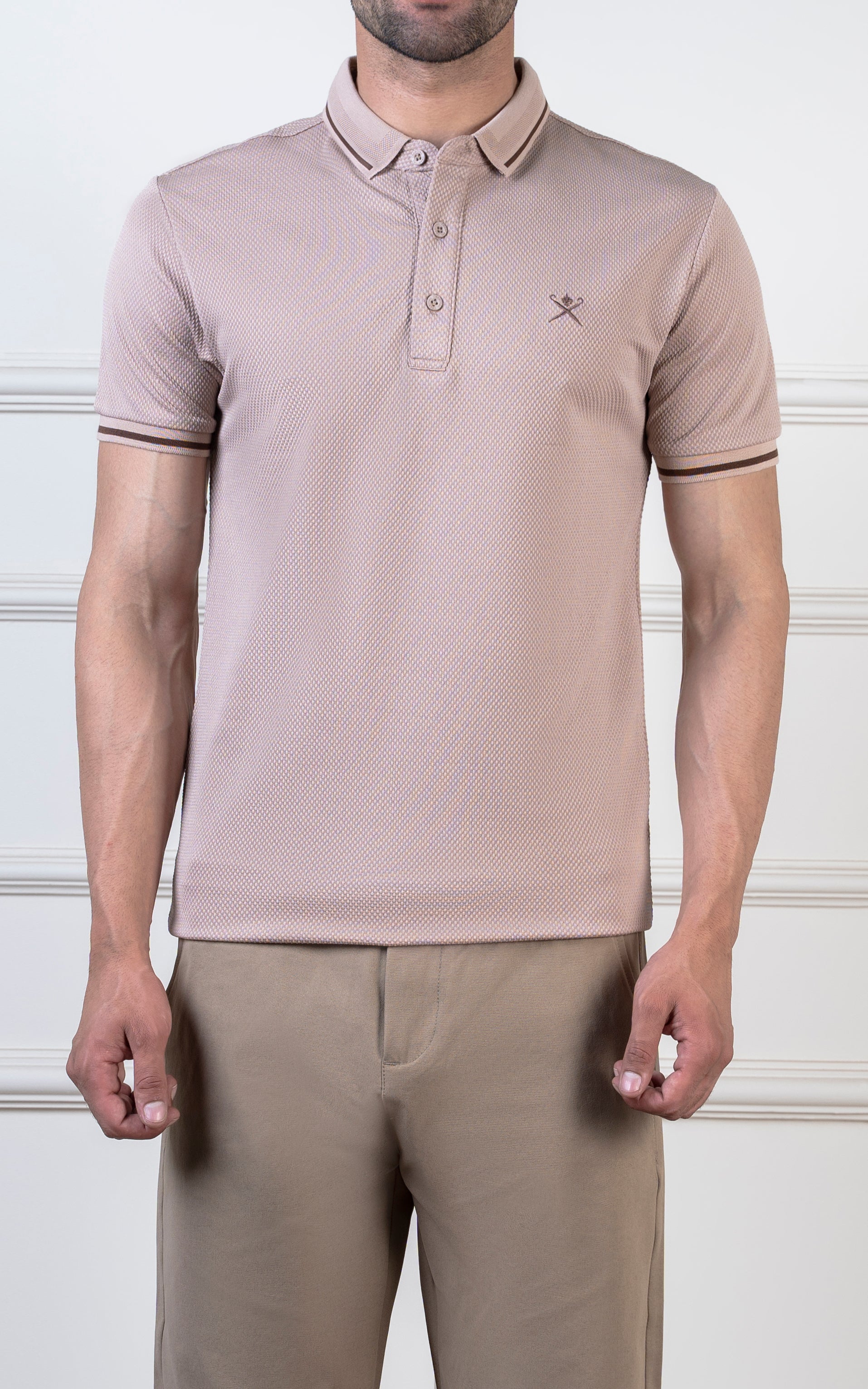 TIPPING COLLAR POLO LIGHT KHAKI