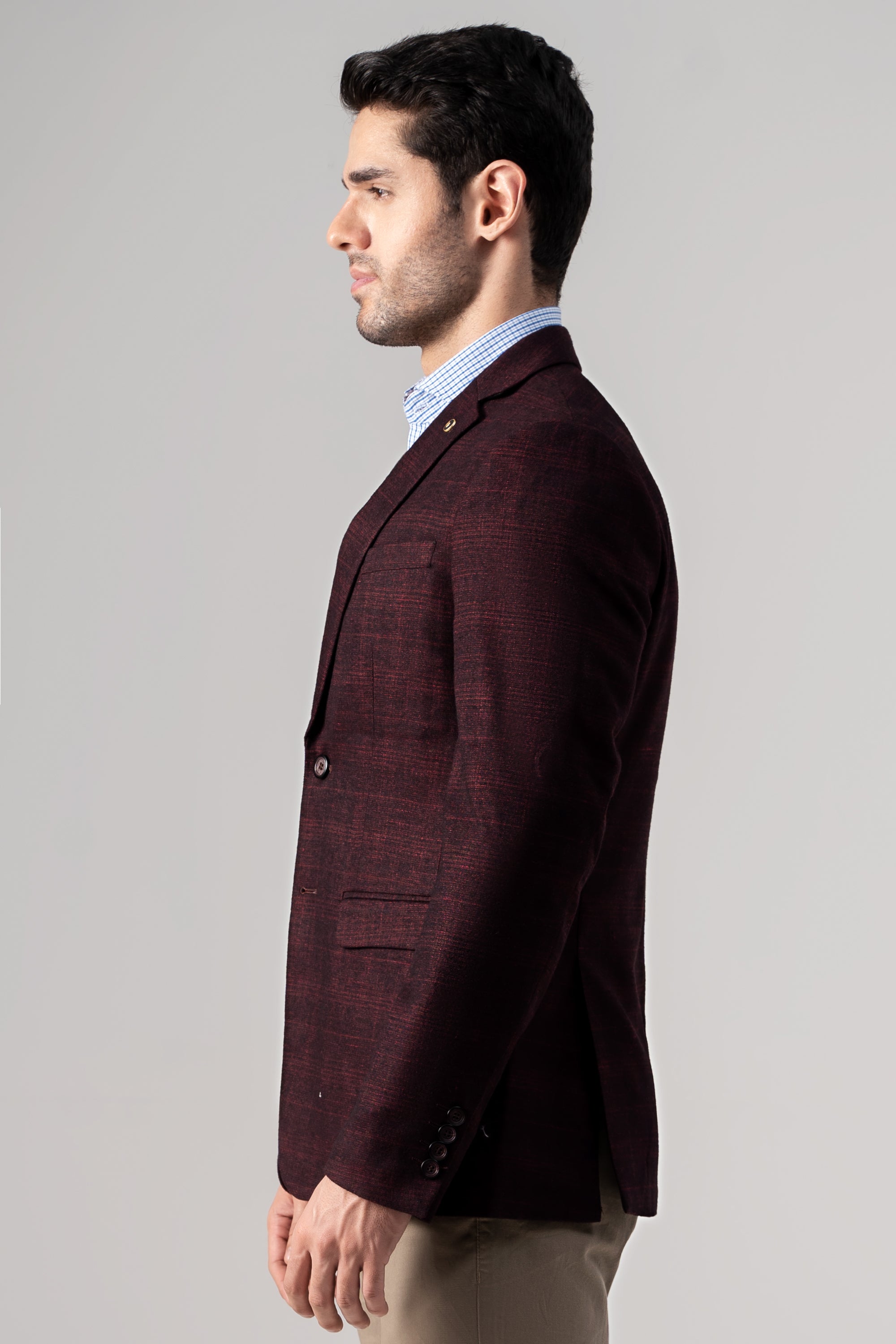 CASUAL COAT MAROON