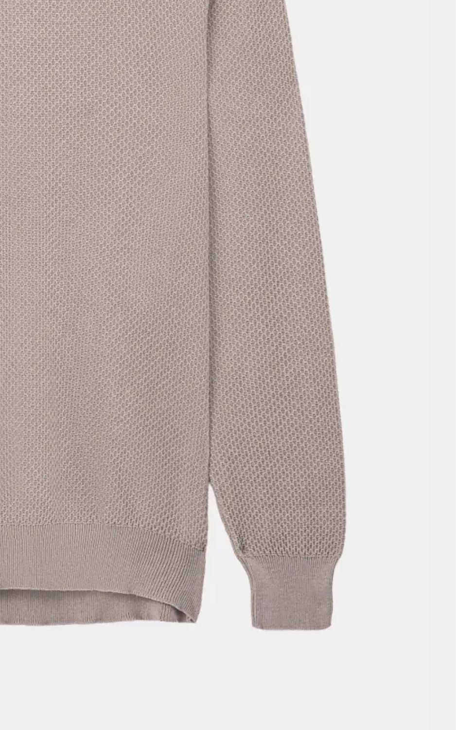 Classic Mock Neck Sweater Khaki