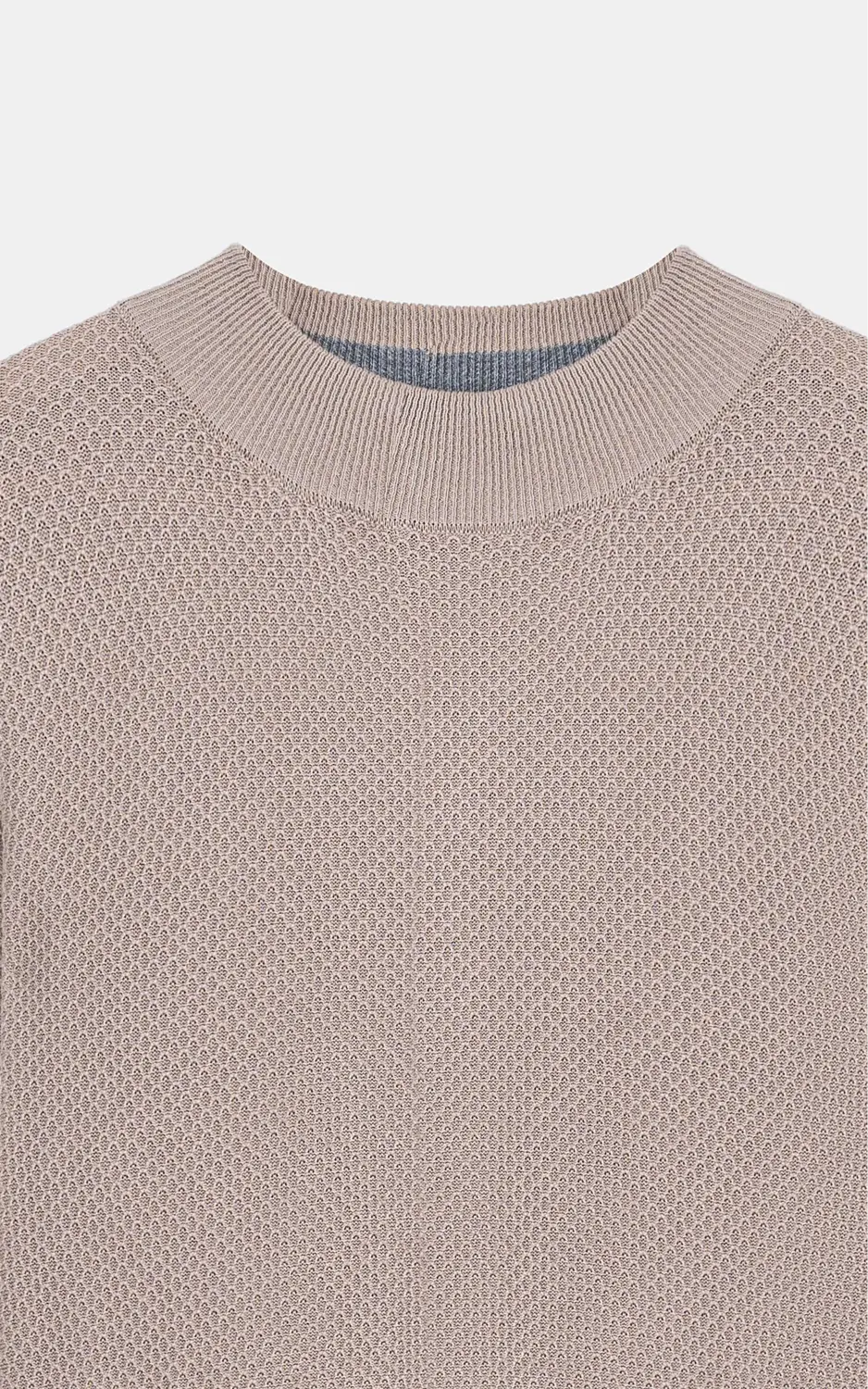 Classic Mock Neck Sweater Khaki