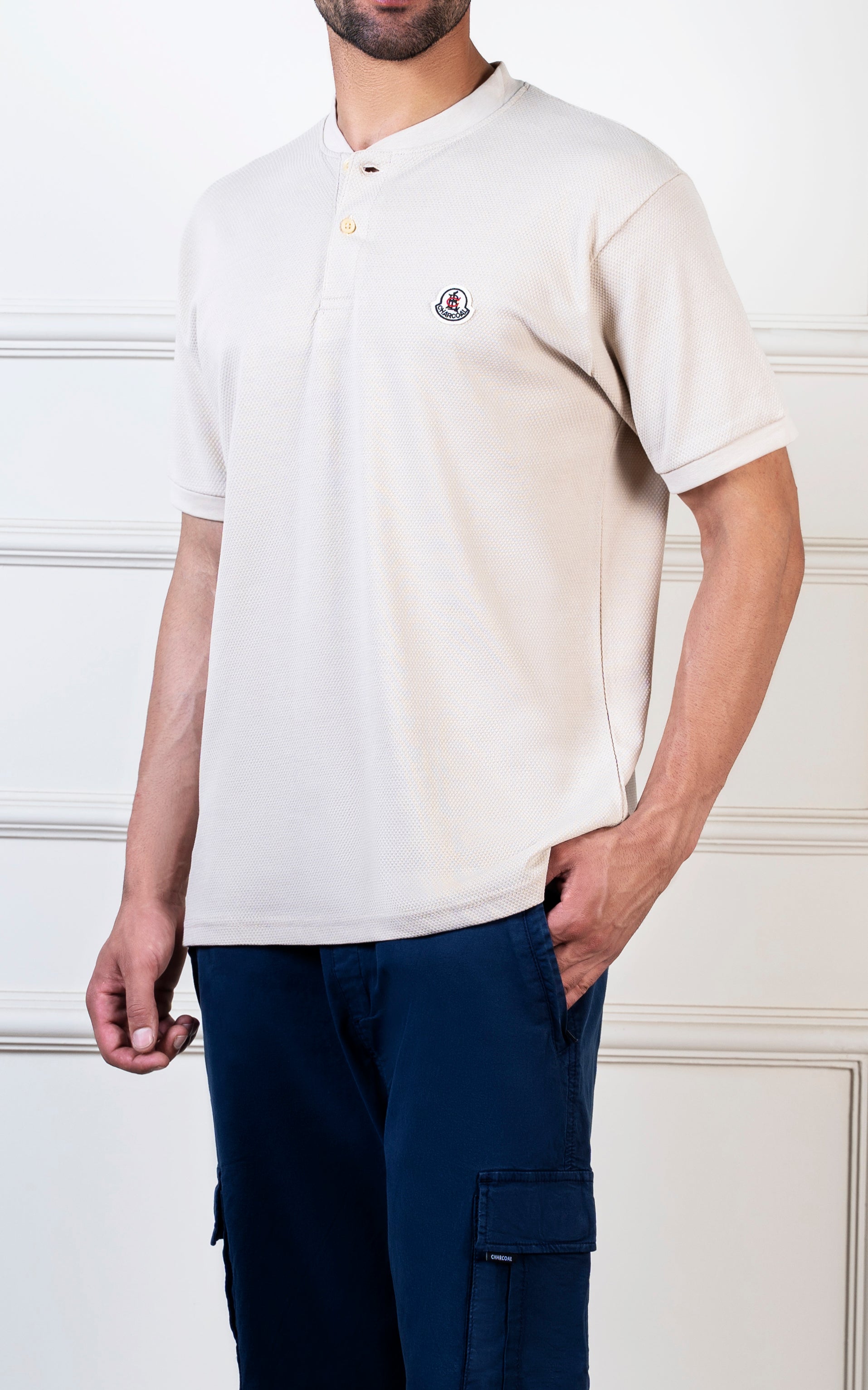 HENLEY SHIRT BEIGE
