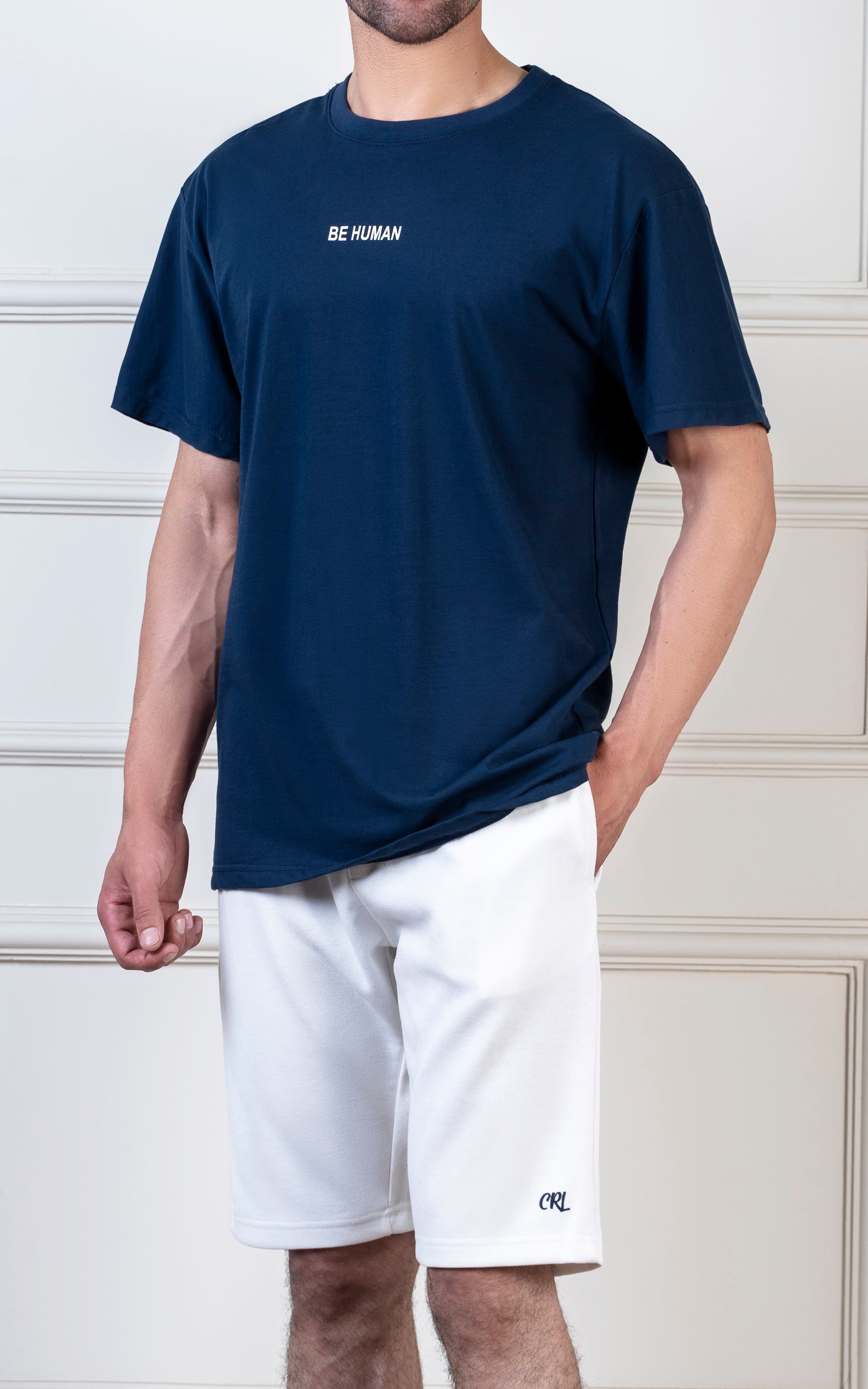 GRAPHIC T-SHIRT TAN BLUE