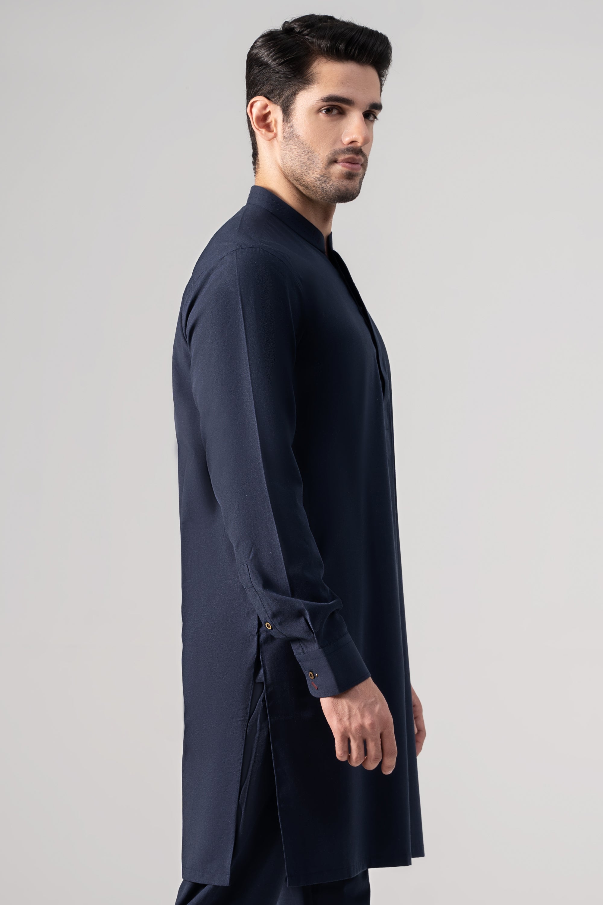 KARANDI KURTA PAJAMA -SIGNATURE COLLECTION NAVY