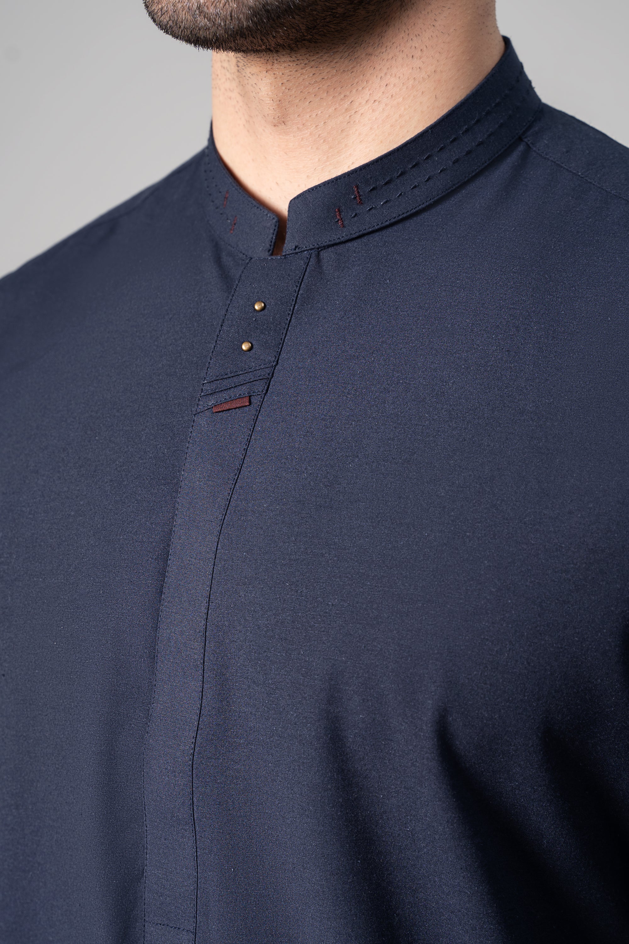 KARANDI KURTA PAJAMA -SIGNATURE COLLECTION NAVY