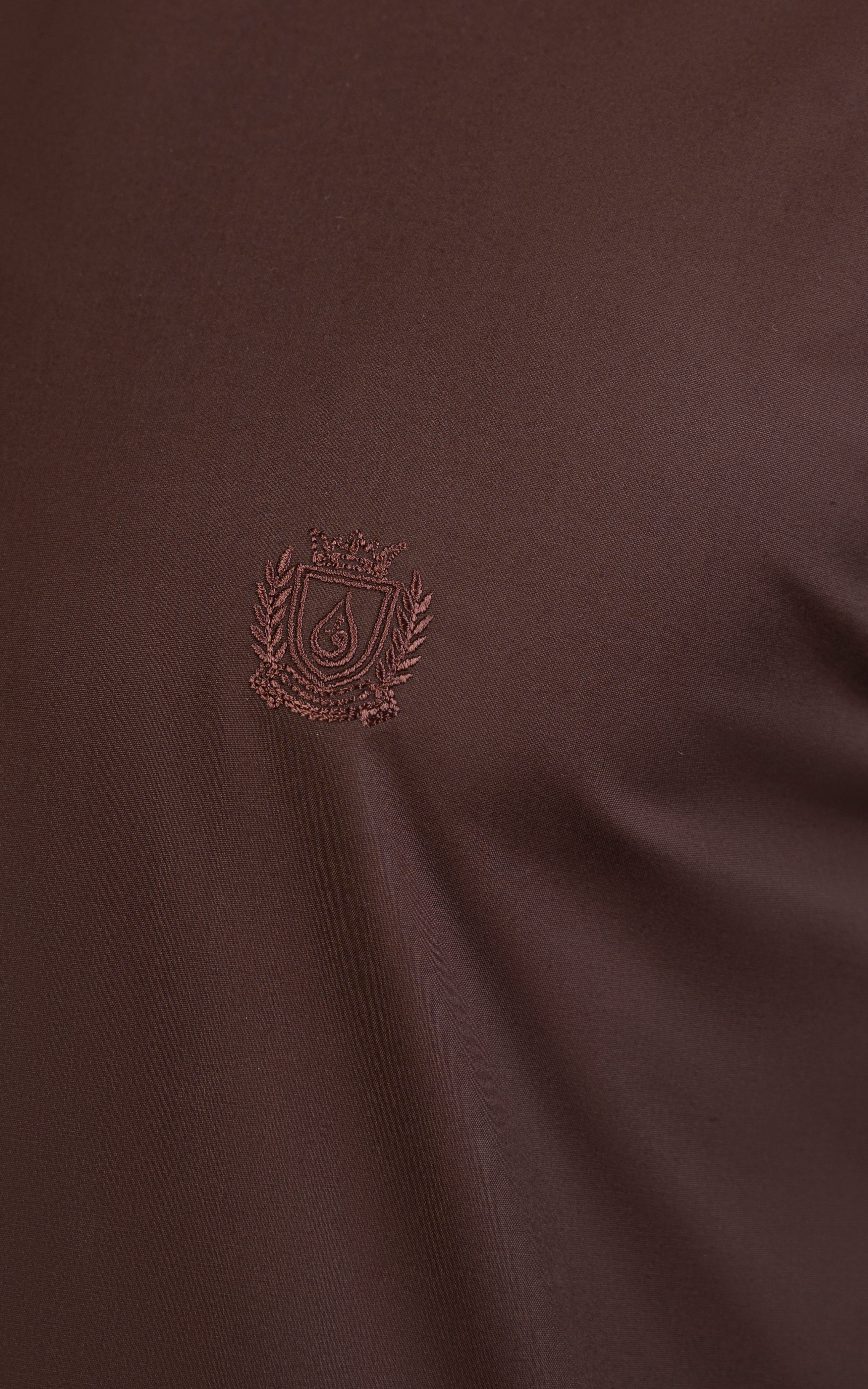 BLENDED KAMEEZ SHALWAR - SIGNATURE COLLECTION DARK BROWN
