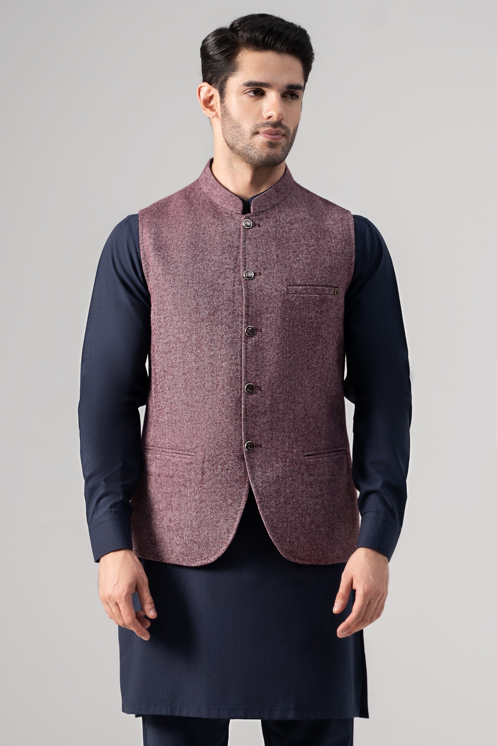 Maroon colour outlet waistcoat