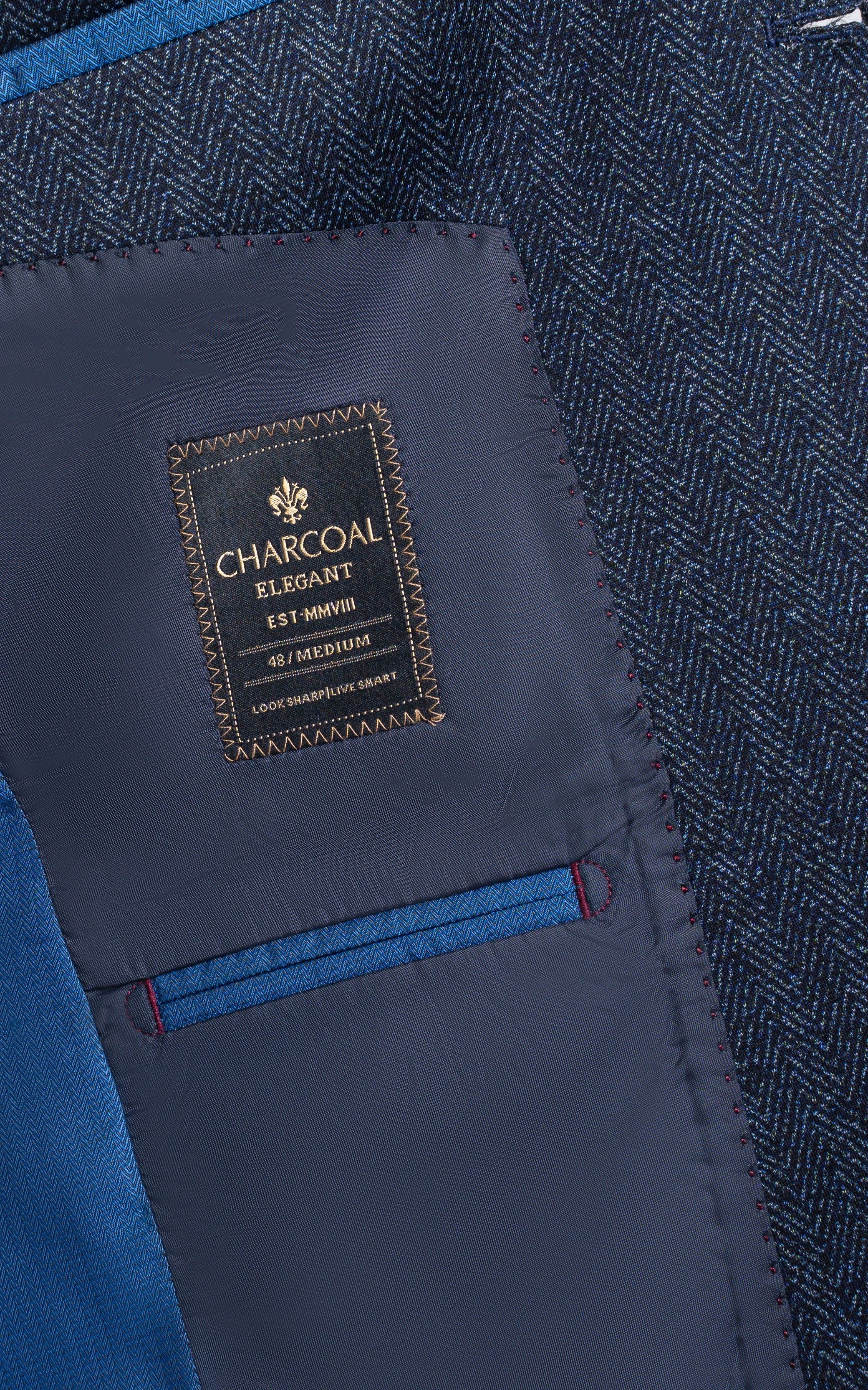 Self Lining Casual Coat Navy