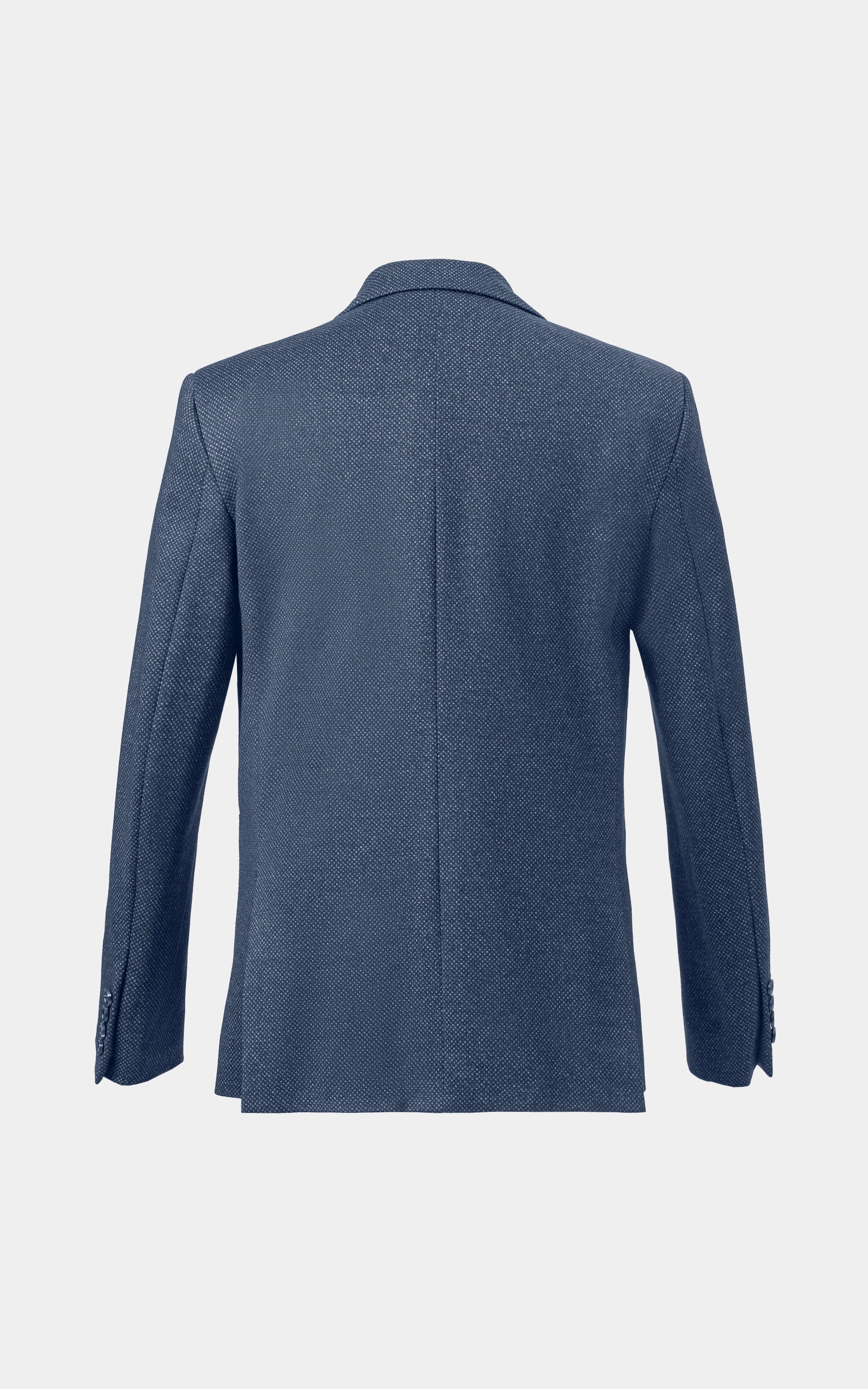 Textured Casual Coat Navy