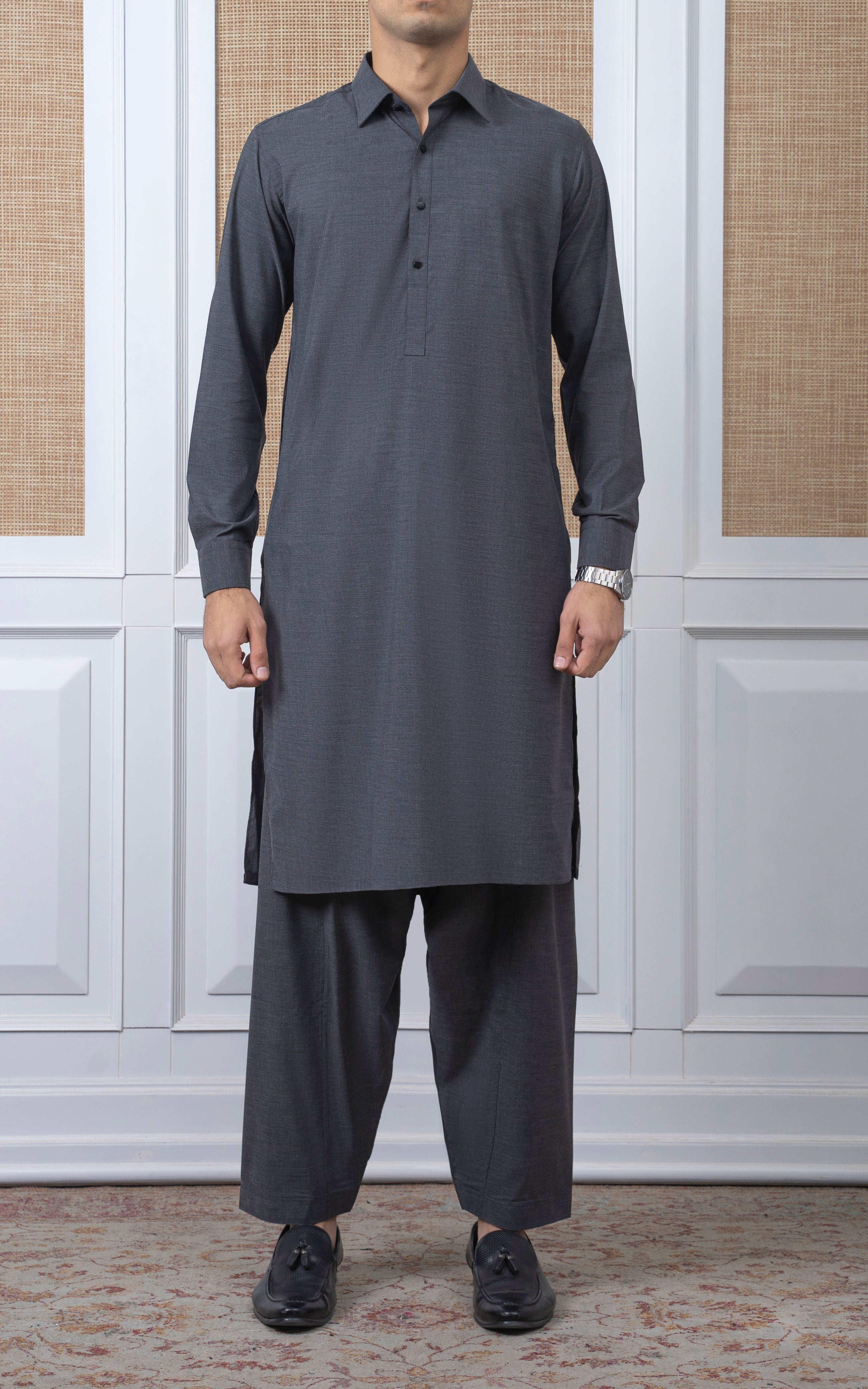 BLENDED KAMEEZ SHALWAR -  PREMIUM COLLECTION GREY
