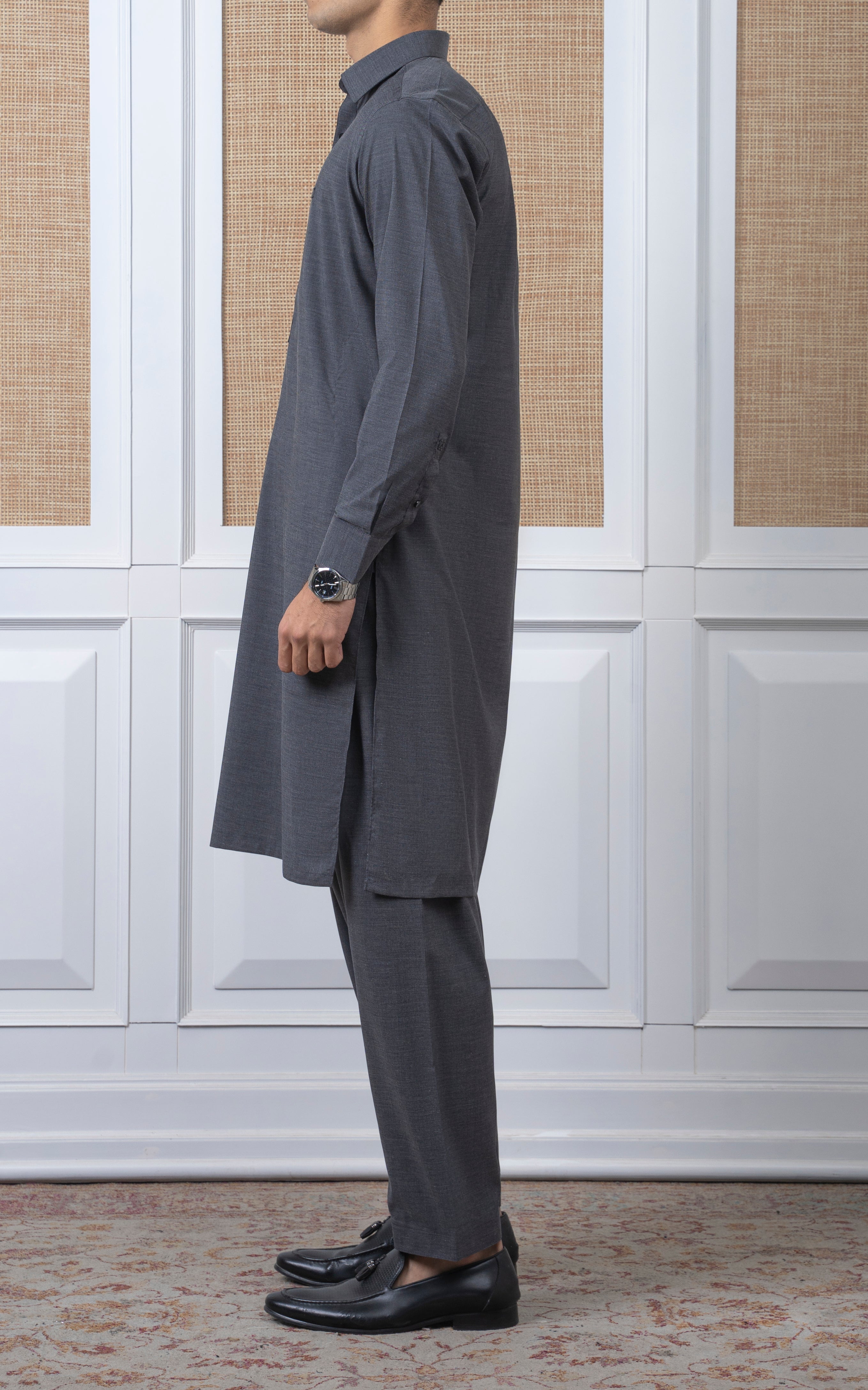 BLENDED KAMEEZ SHALWAR -  PREMIUM COLLECTION GREY