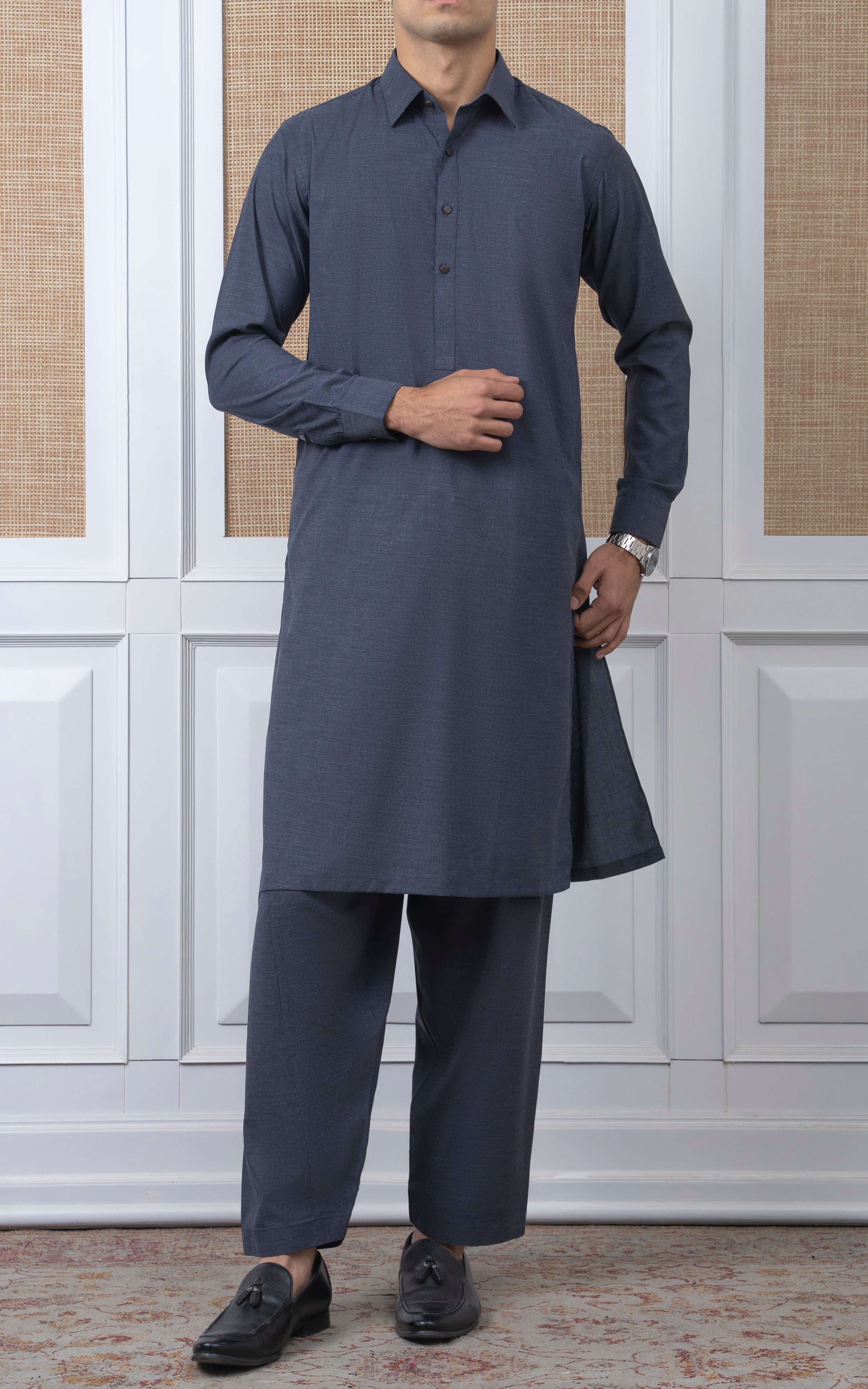 BLENDED KAMEEZ SHALWAR -  PREMIUM COLLECTION BLUE