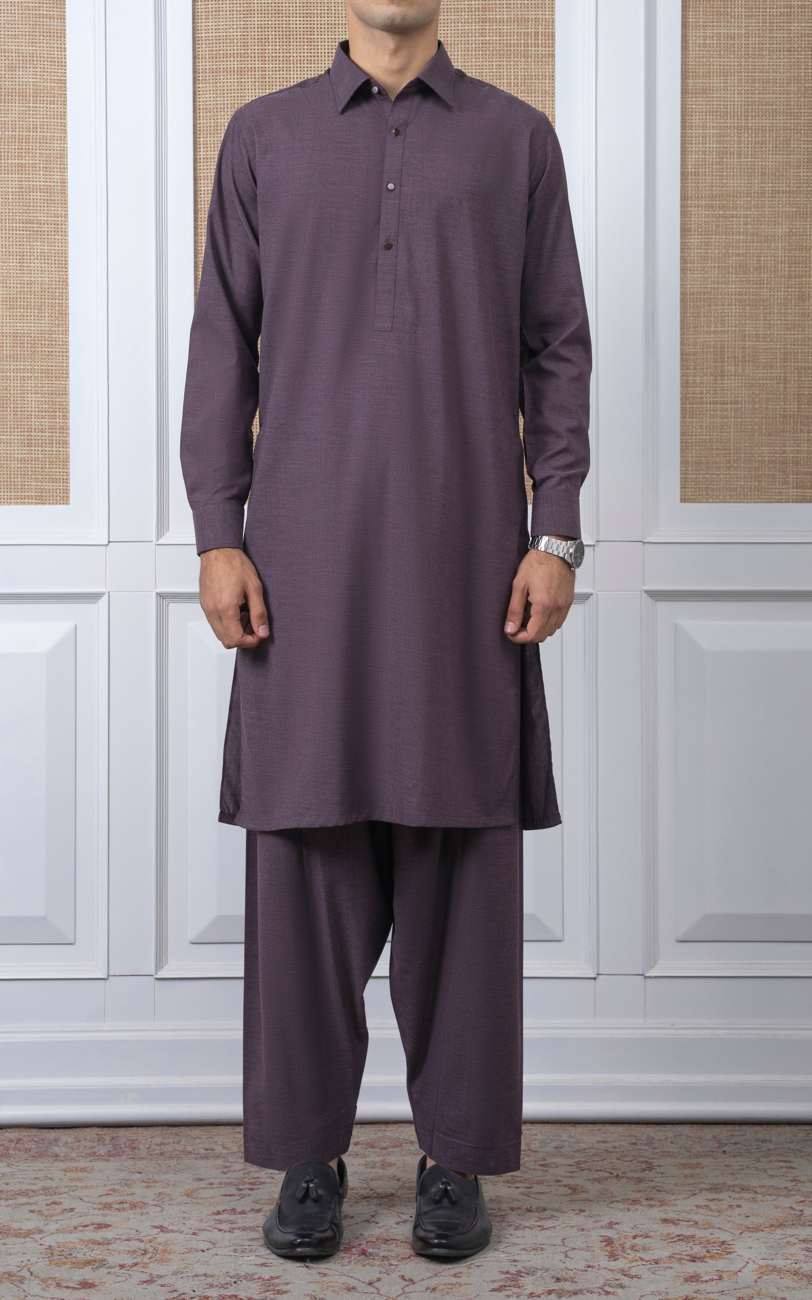 BLENDED KAMEEZ SHALWAR -  PREMIUM COLLECTION MAROON