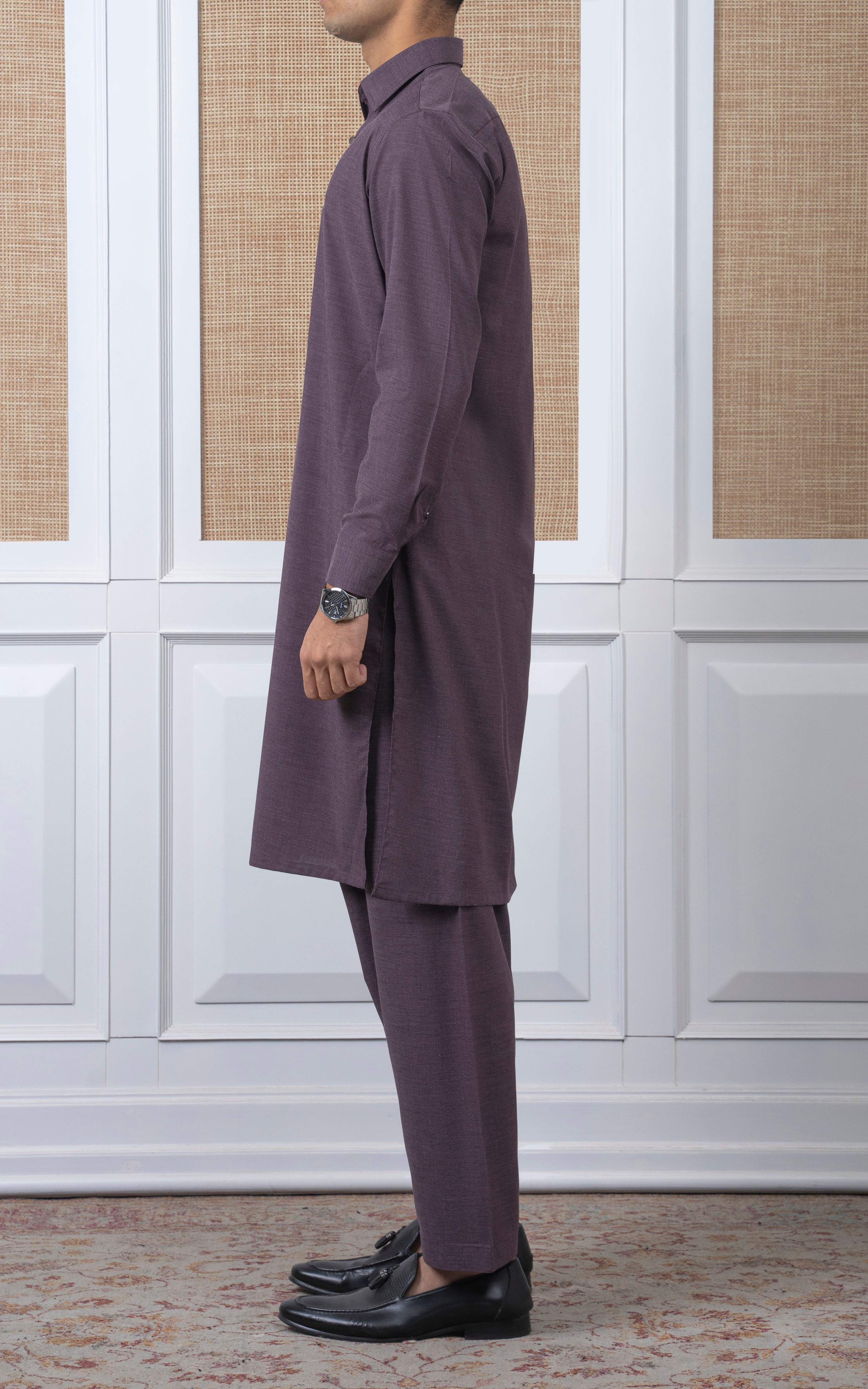 BLENDED KAMEEZ SHALWAR -  PREMIUM COLLECTION MAROON