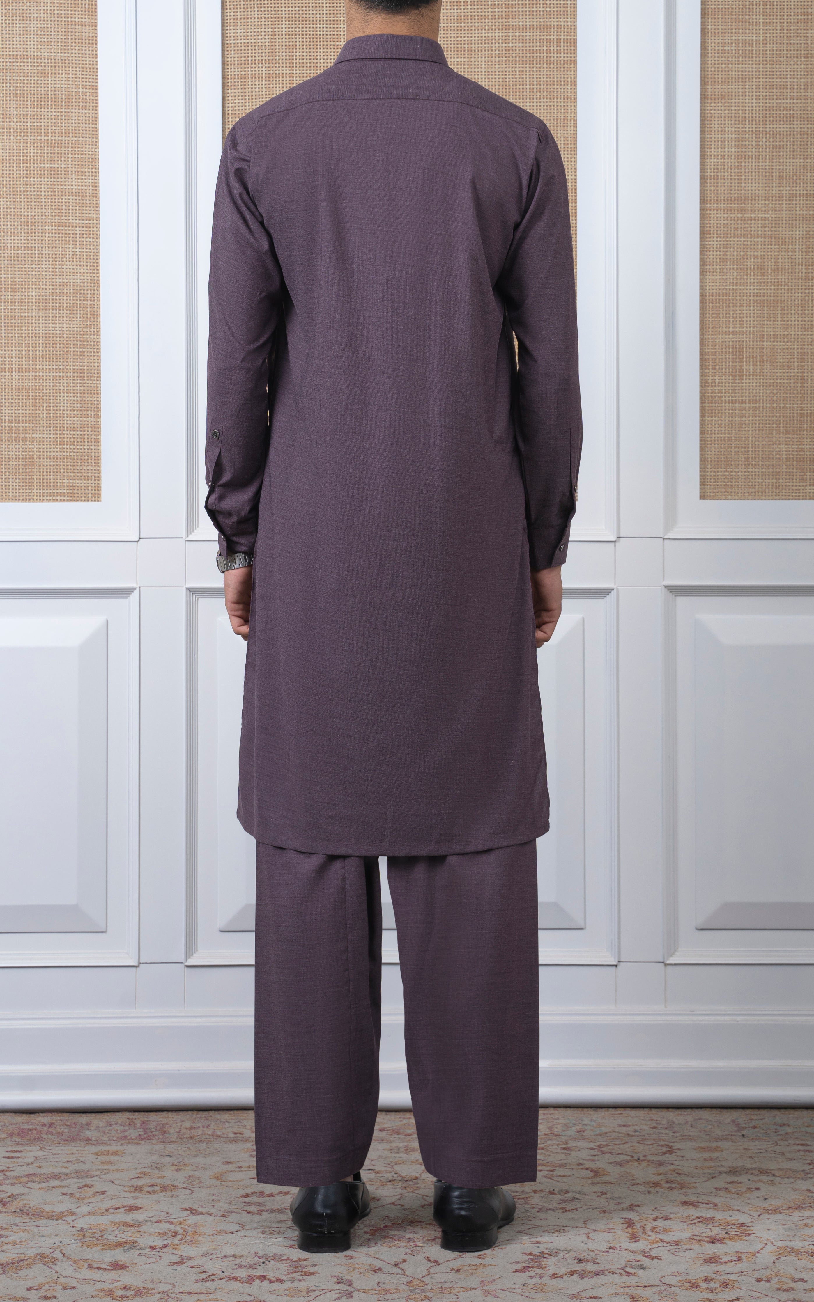 BLENDED KAMEEZ SHALWAR -  PREMIUM COLLECTION MAROON