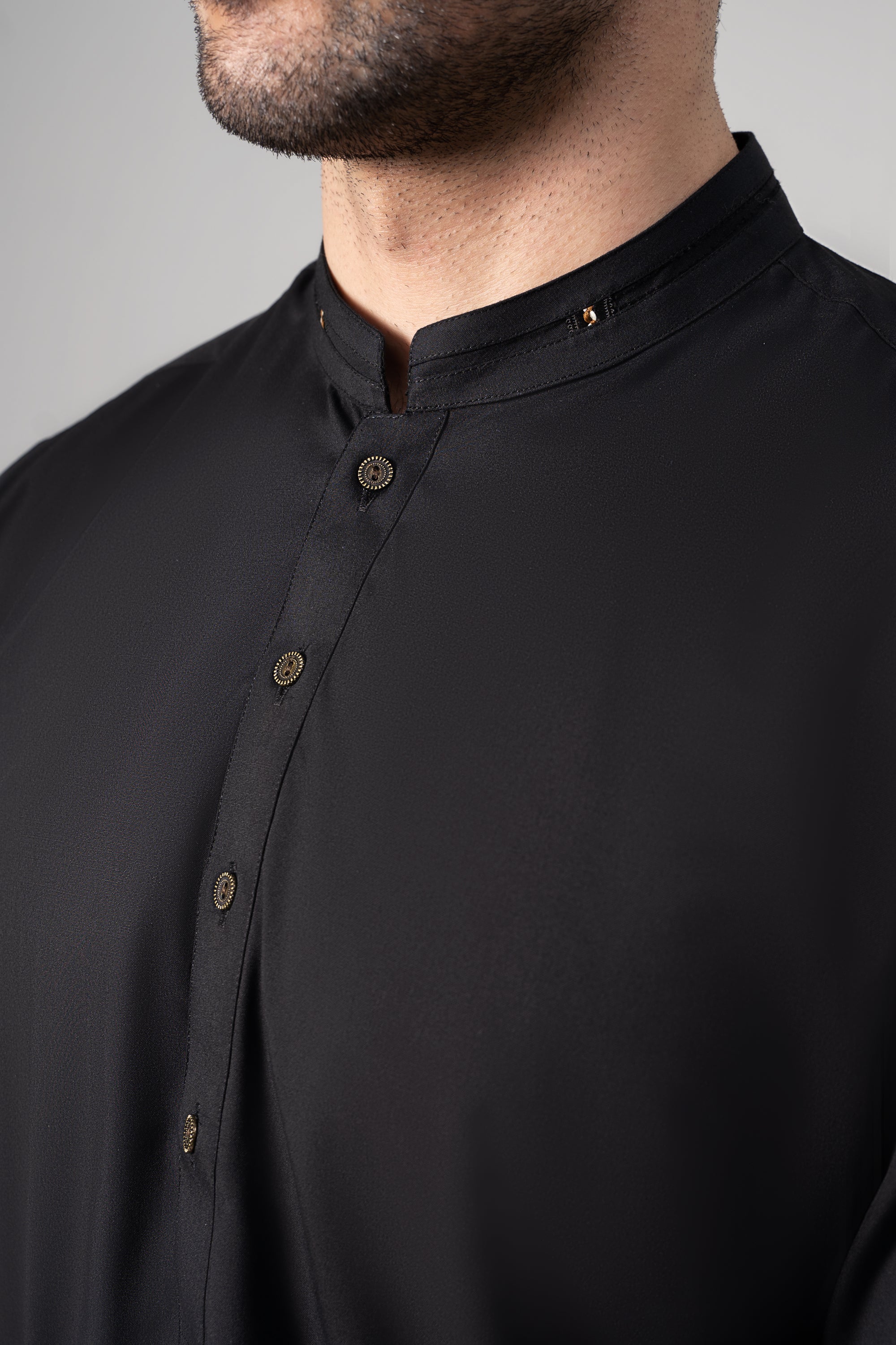 PREMIUM WASH & WEAR KURTA PAJAMA BLACK