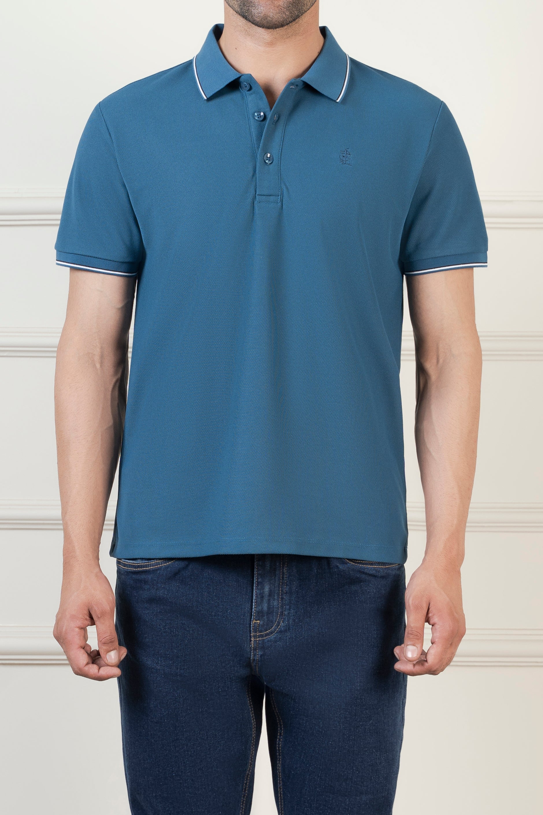 CLASSIC TIPPING POLO ZINC