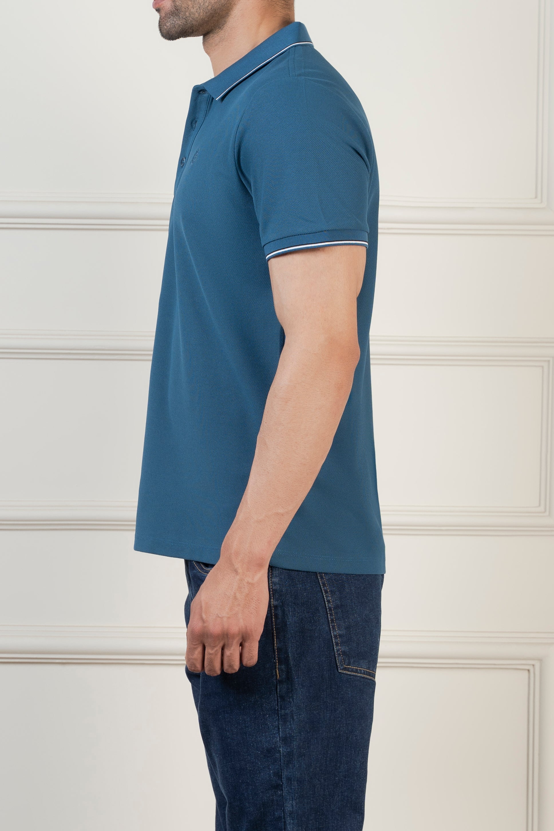 CLASSIC TIPPING POLO ZINC