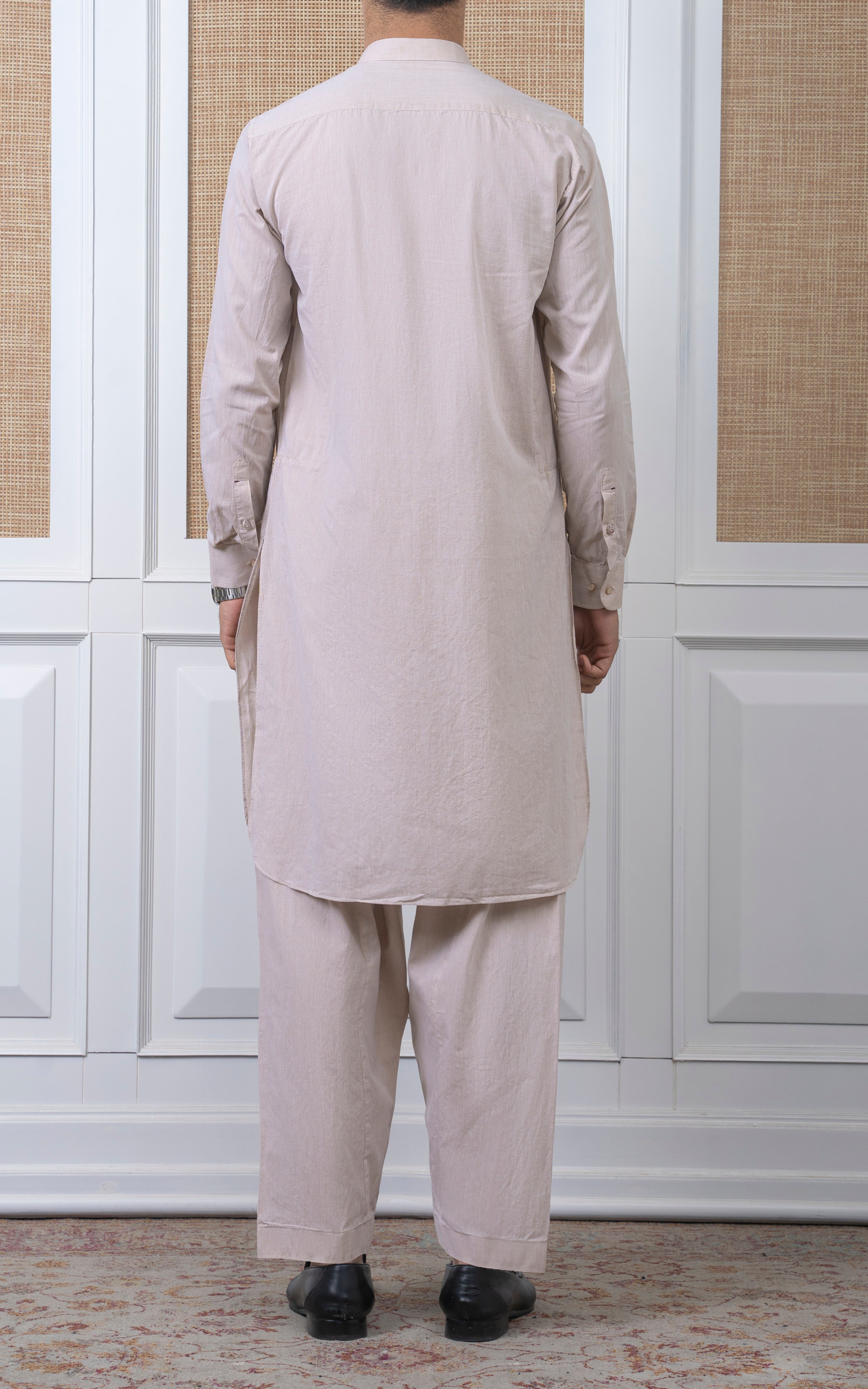 BLENDED KAMEEZ SHALWAR - CLASSIC COLLECTION LIGHT BEIGE