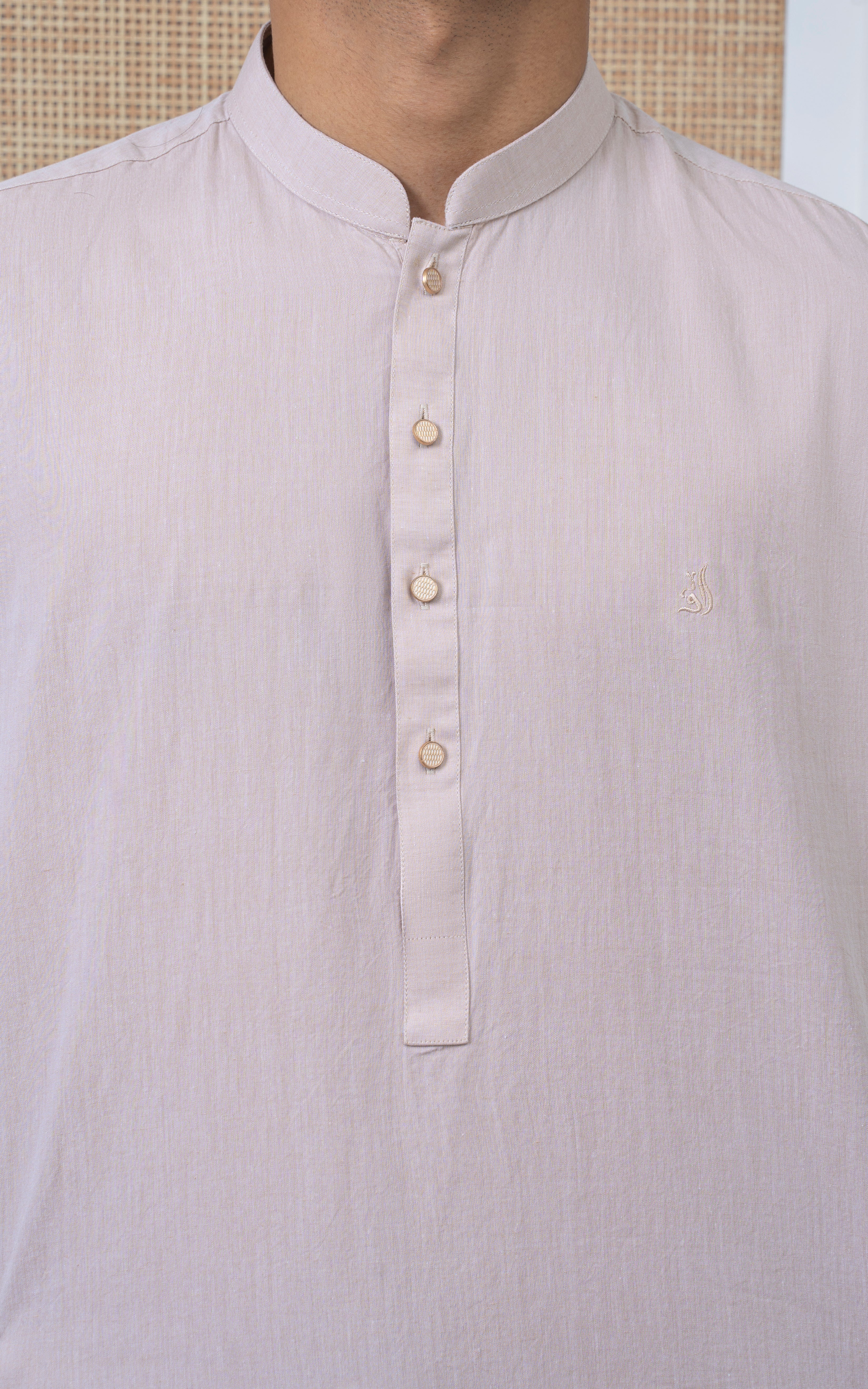 BLENDED KAMEEZ SHALWAR - CLASSIC COLLECTION LIGHT BEIGE